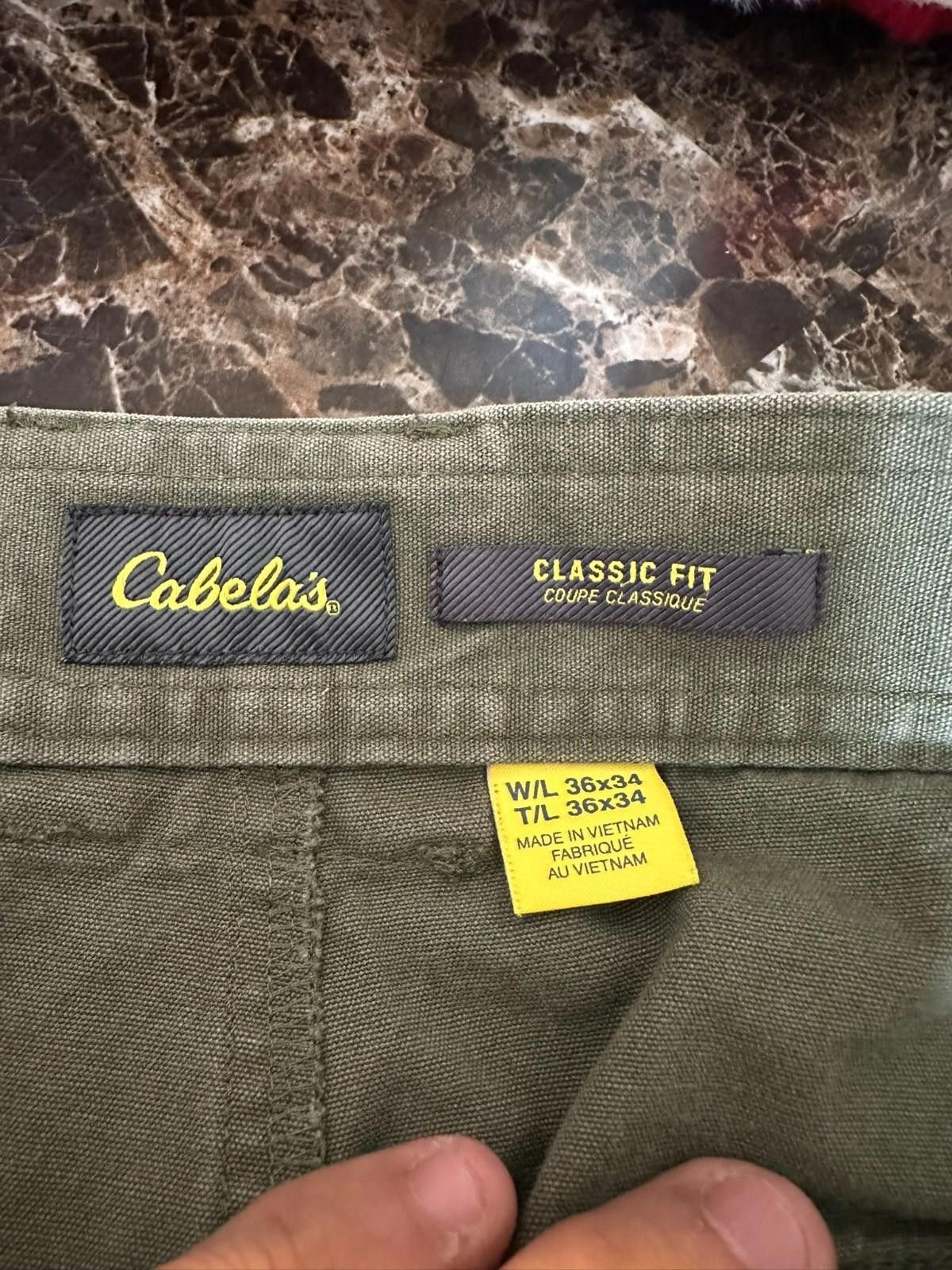 Cabelas Cabela’s Classic Fit pants, size 36x34, in olive green Size US 36 / EU 52 - 4 Thumbnail