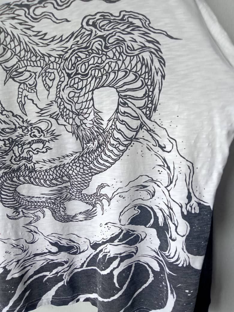 Affliction Dogtown Dragon Eastern Iconography Overprint Tees Size US XL / EU 56 / 4 - 4 Thumbnail