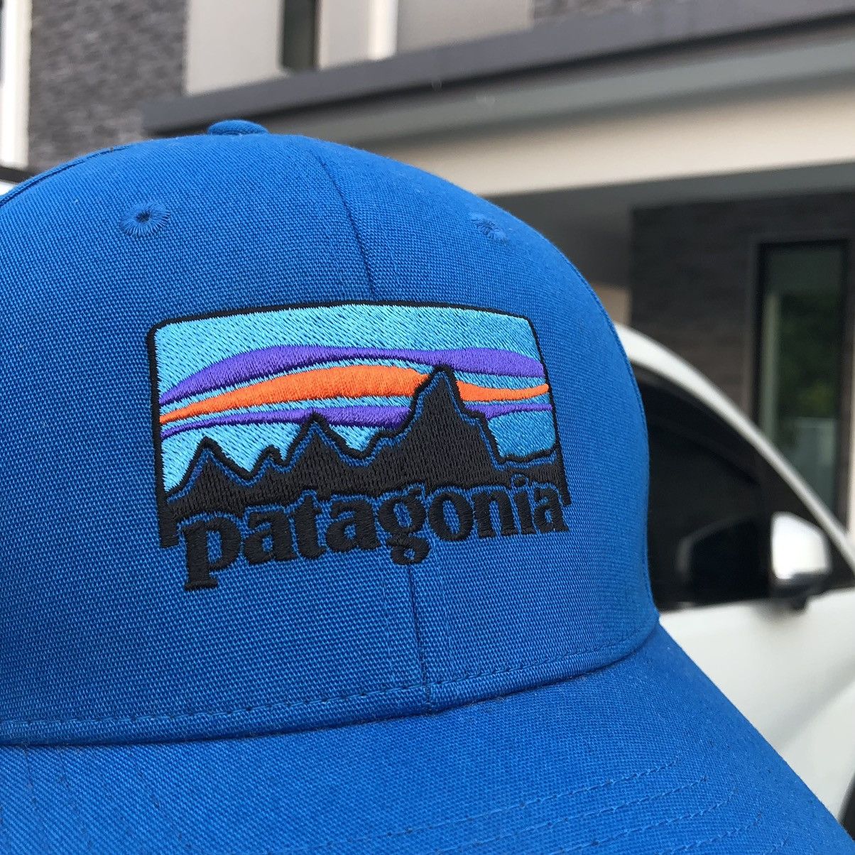Patagonia Patagonia Embroidery Logo Blue SnapBack Trucker Hat Size ONE SIZE - 3 Thumbnail