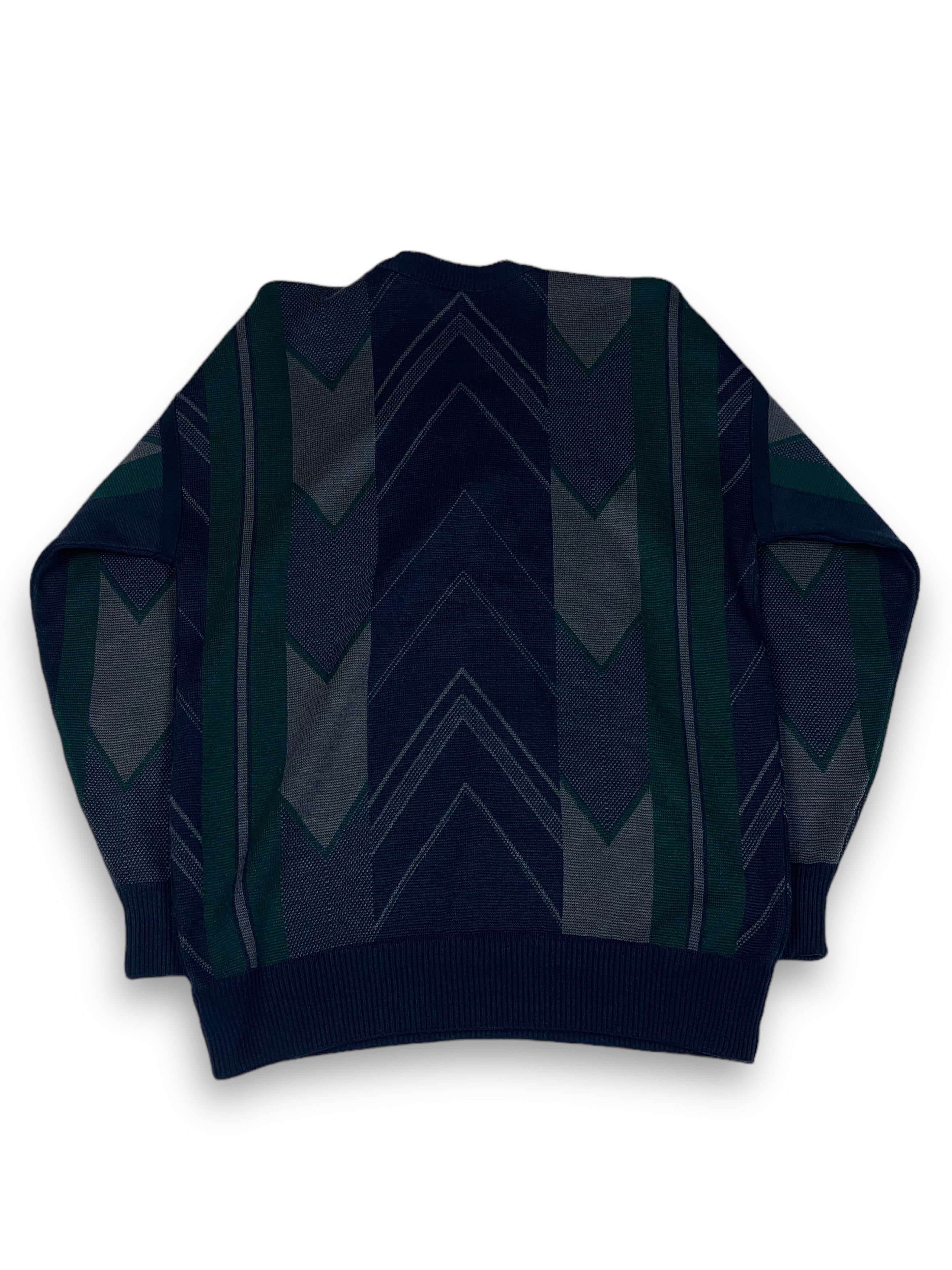 Hysteric Glamour Vintage PIERRE SANGAN Crazy Print Wool Sweater Cardigan M647 Size US L / EU 52-54 / 3 - 8 Thumbnail