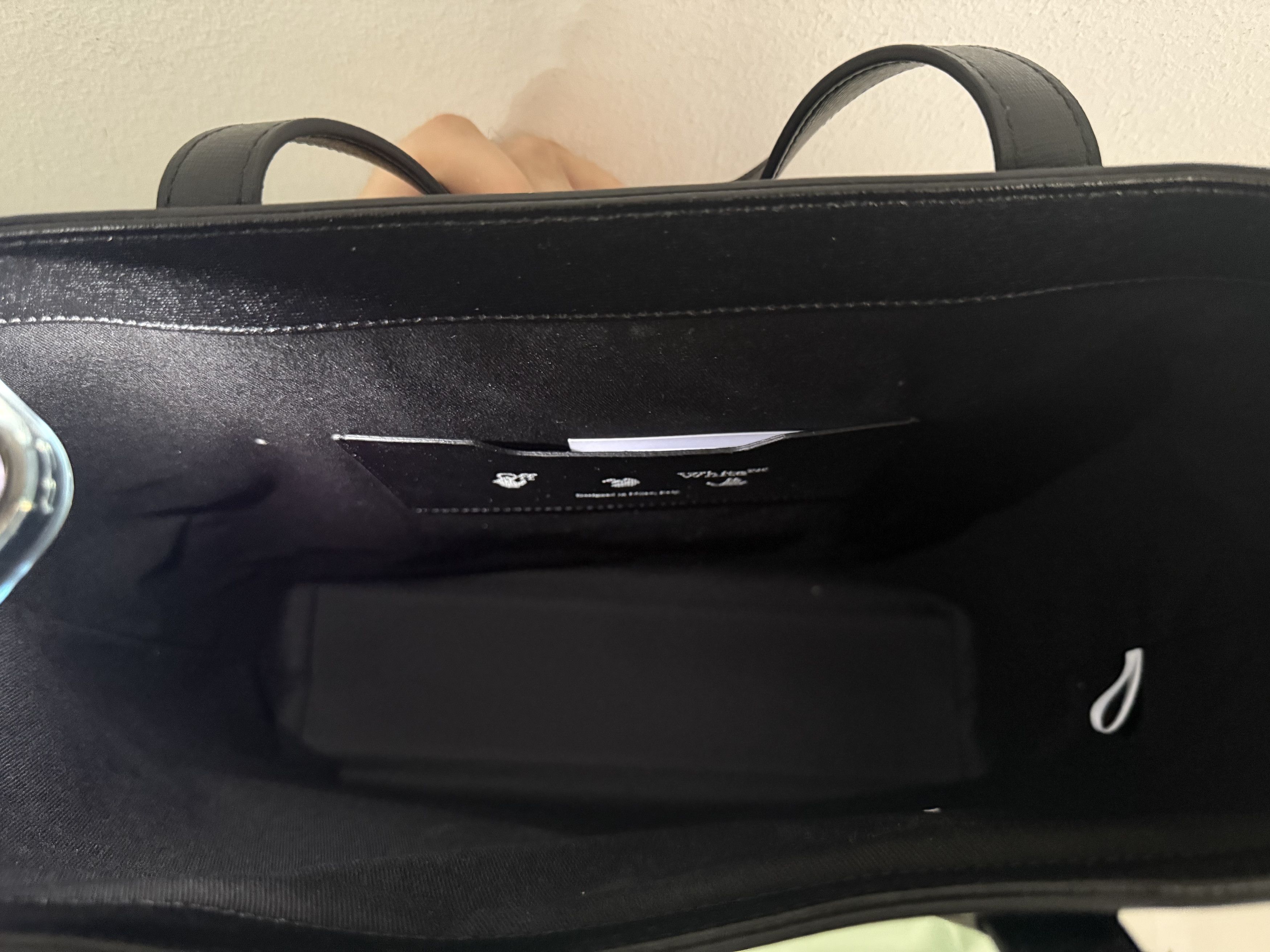 Off-White Off White Tote Black Leather Size ONE SIZE - 14 Thumbnail