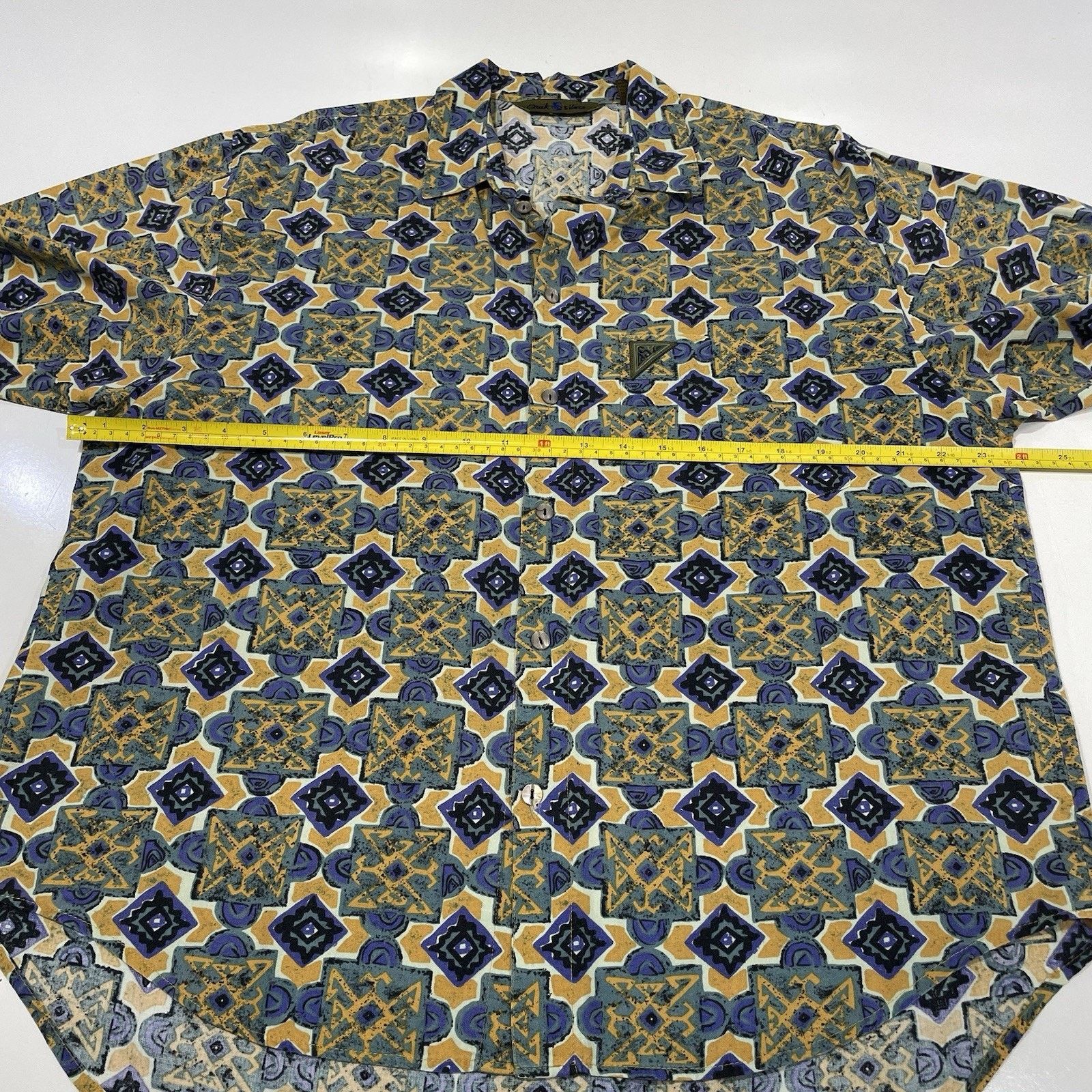 Quiksilver Vintage Y2K Quiksilver Geometric Hawaiian Shirt Men's Size S Size US S / EU 44-46 / 1 - 4 Thumbnail