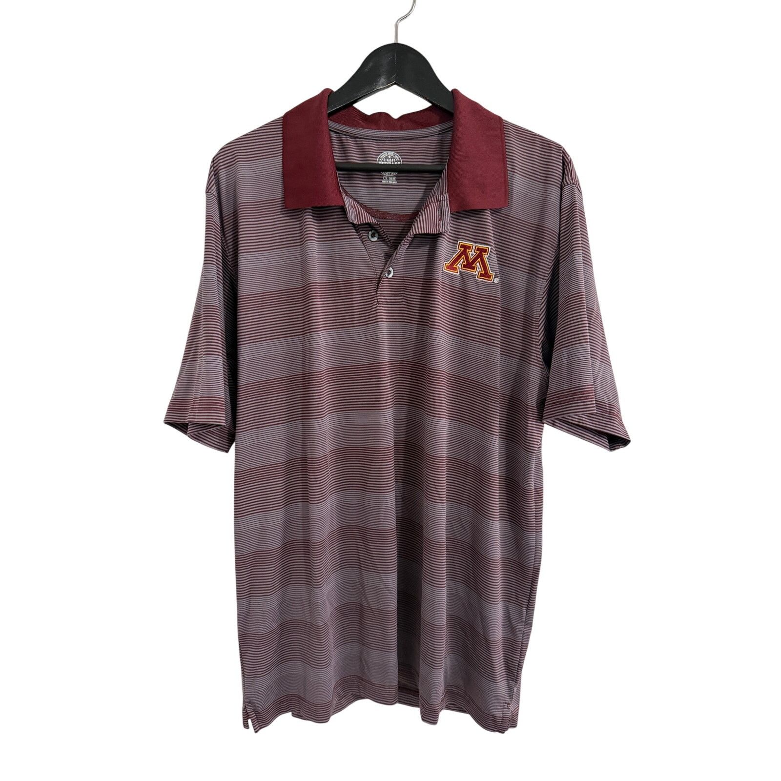 NCAA Minnesota Gophers Stiped Polo Shirt Men's Size XL Size US XL / EU 56 / 4 - 1 Thumbnail