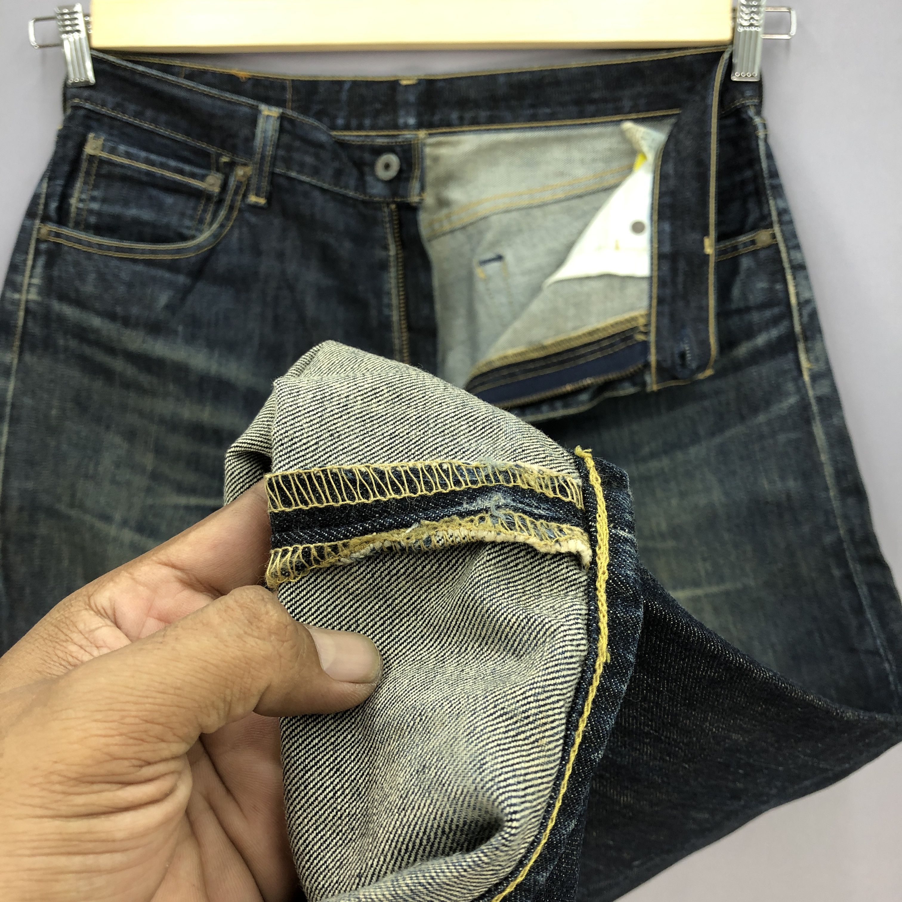 Levi's Vintage Levis 503 Distressed Jeans Levi's Stonewash Denim Size US 32 / EU 48 - 10 Thumbnail