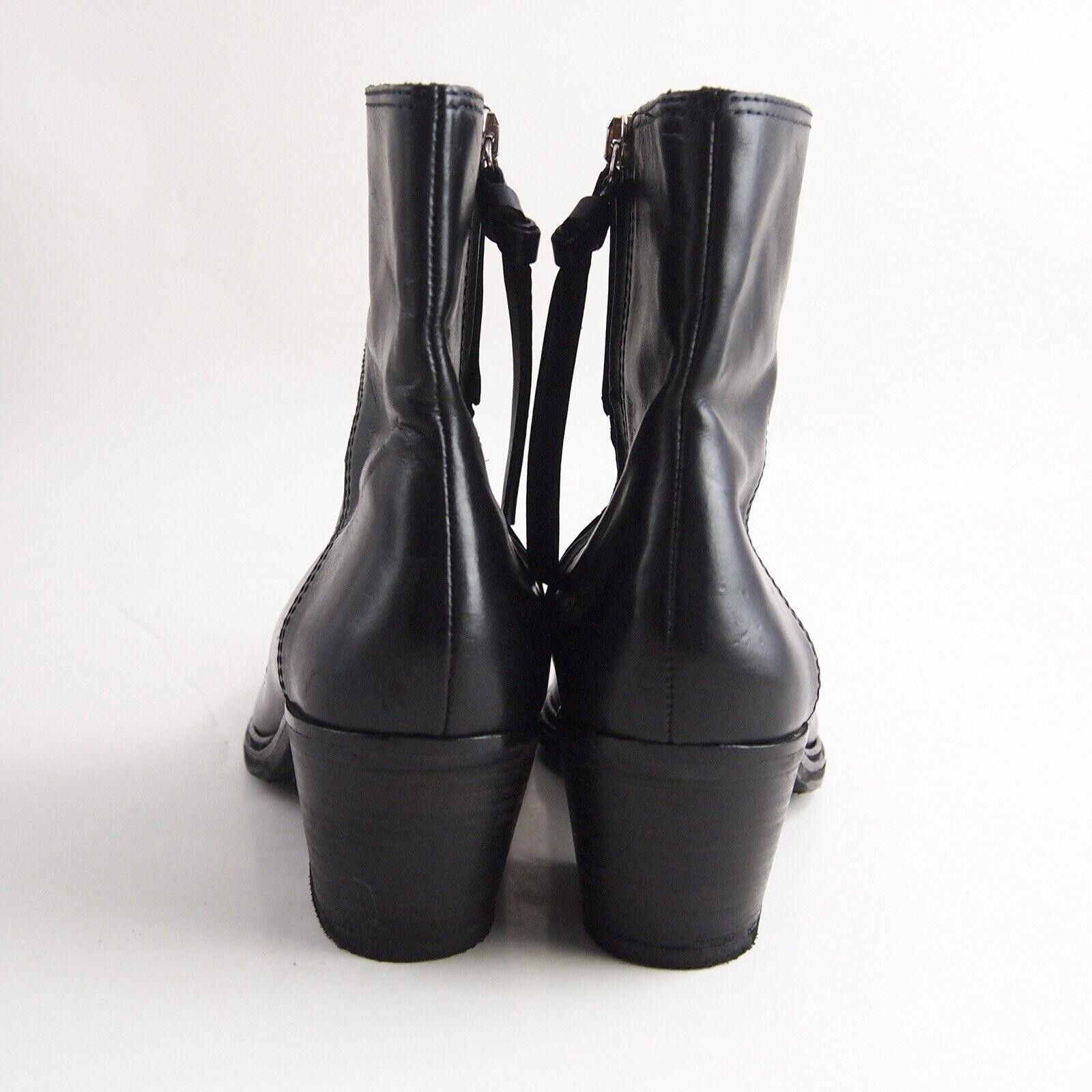 Hugo Boss Hugo Boss Ankle Boots Black Leather Womens US 8.5 EU 38.5 Size US 8.5 / IT 38.5 - 5 Thumbnail