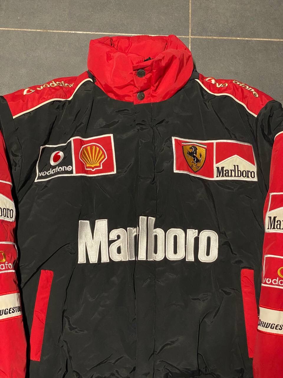 Ferrari Vintage Marlboro Ferrari Racing Bomber Puffer Jacket Size M Size US M / EU 48-50 / 2 - 2 Thumbnail