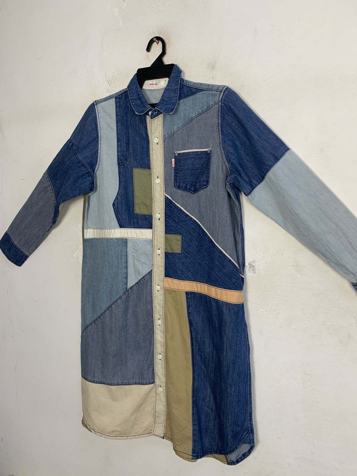 Issey Miyake Né-net Issey Miyake Selvedge Pocket Long Denim Patchworks Size L / US 10 / IT 46 - 4 Thumbnail