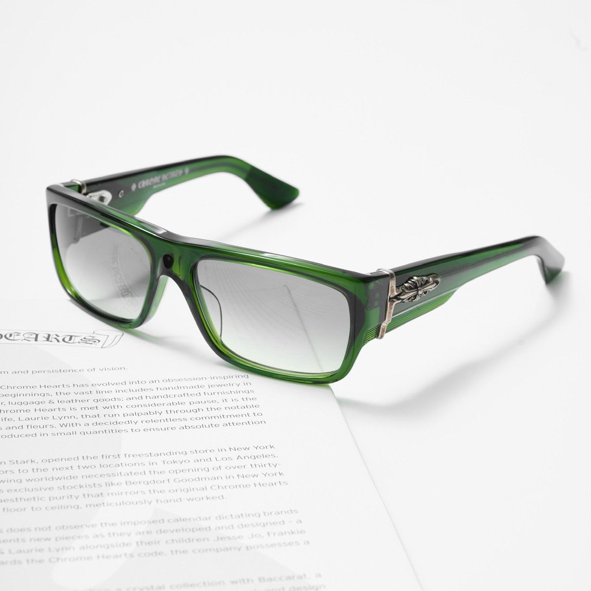 Chrome Hearts CHROME HEARTS YER BJORN AGAIN MOSS SUNGLASSES Size ONE SIZE - 1 Thumbnail