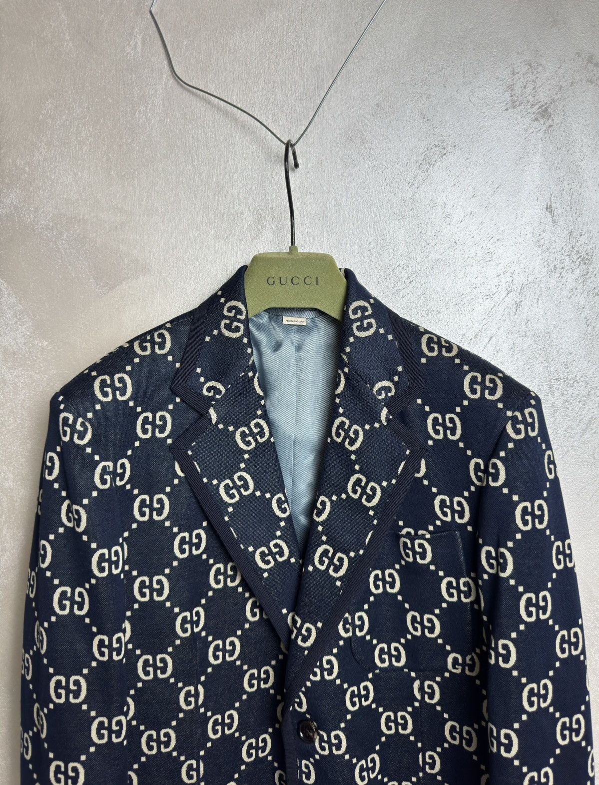 Gucci Gucci GG Monogram Black Blazer Jacket Size 48R - 2 Thumbnail