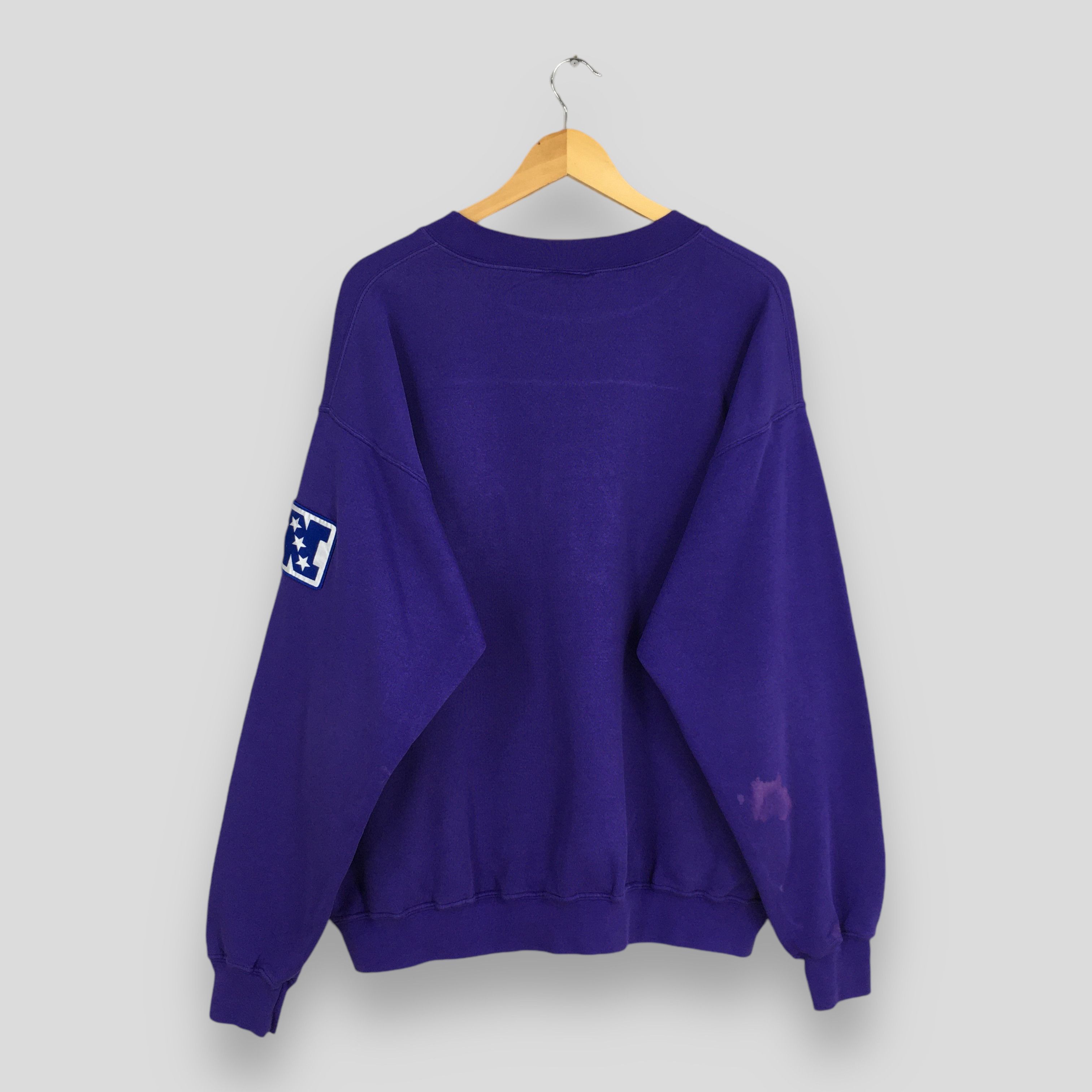 NFL × Vintage Vintage Minnesota Vikings NFL Purple Sweater 2XLarge Size US XXL / EU 58 / 5 - 8 Thumbnail