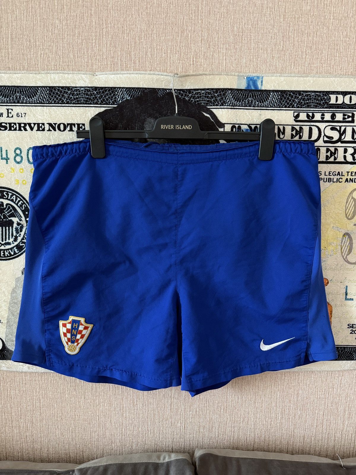 Nike Nike Croatia Football Shorts Blue Soccer National Team Size US 34 / EU 50 - 1 Thumbnail