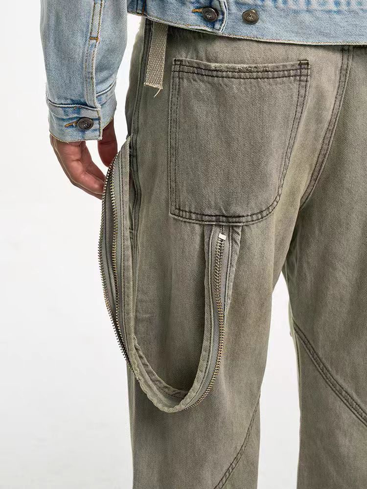Japanese Brand × Jean High Street Vintage Washed Deconstructed Patchwork Jeans Size US 33 - 4 Thumbnail