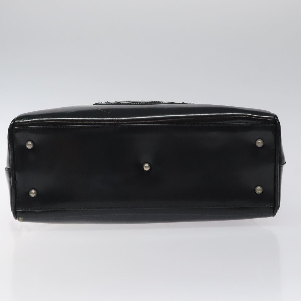 Gucci GUCCI Handbag Patent Leather Black Silver 000 1274 000 1274 Size ONE SIZE - 9 Thumbnail