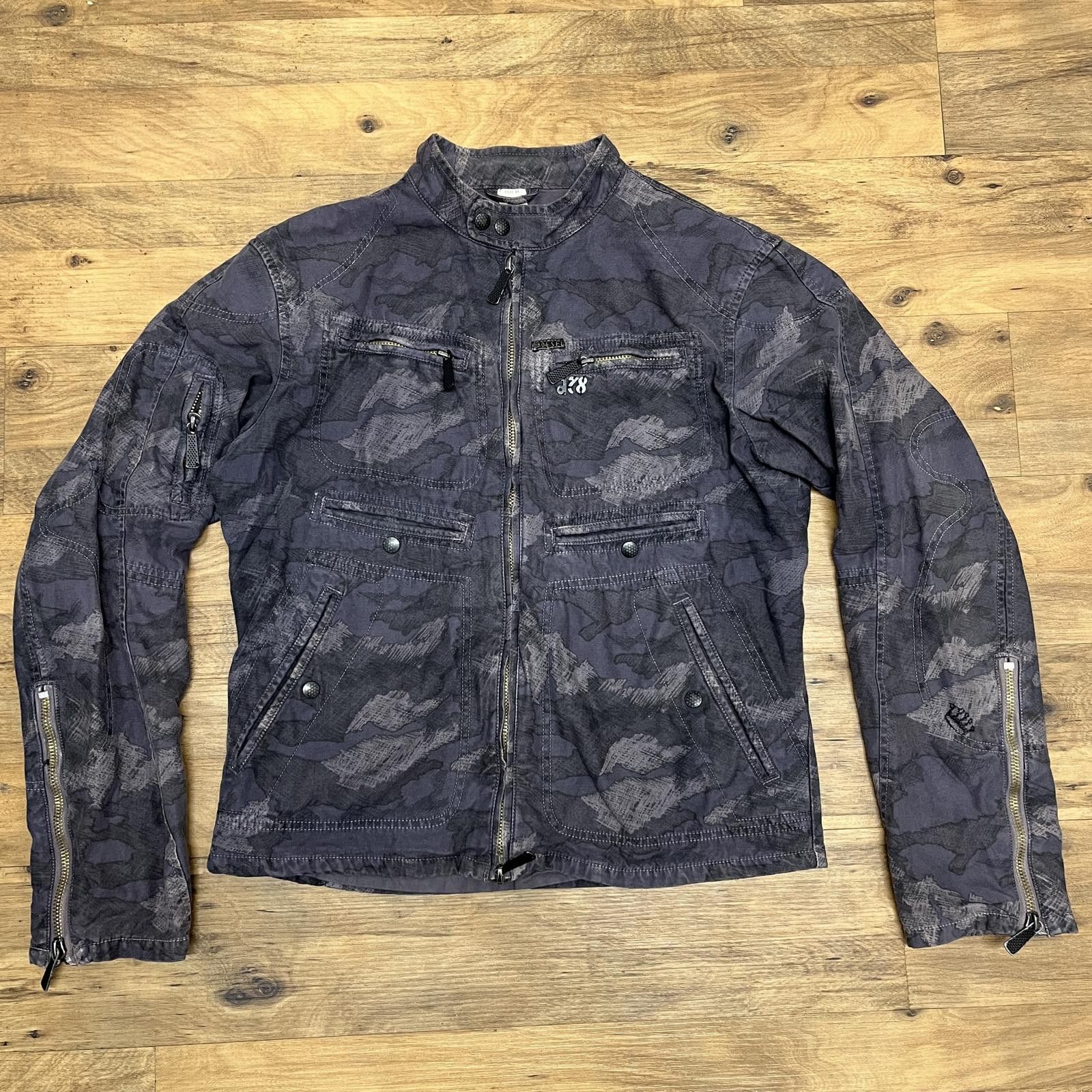 Diesel Diesel Camo Biker Jacket Size US XL / EU 56 / 4 - 1 Thumbnail