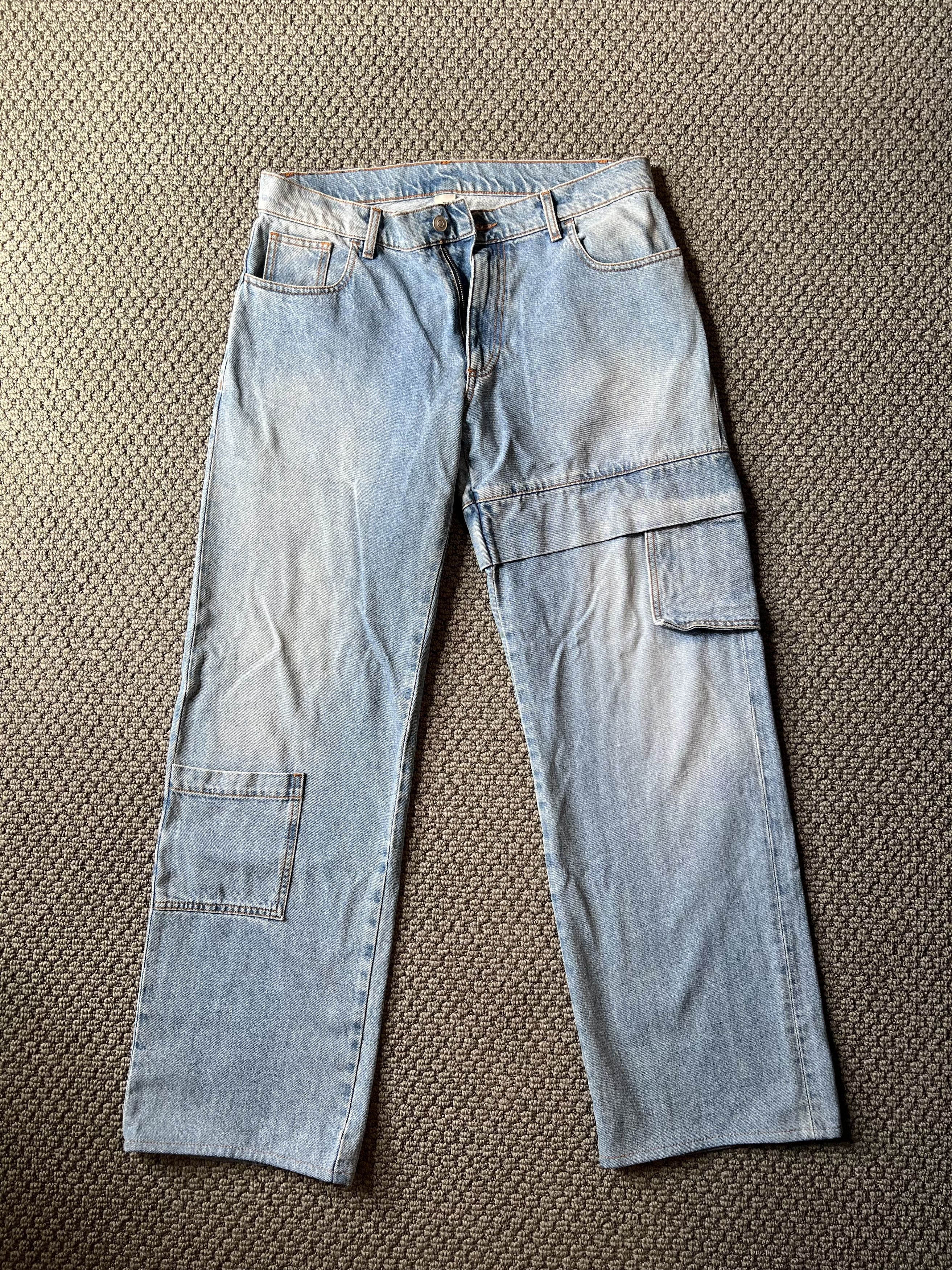 1017 ALYX 9SM 1017 ALYX Light Wash Straight Leg Cargo Denim Size US 32 / EU 48 - 4 Thumbnail