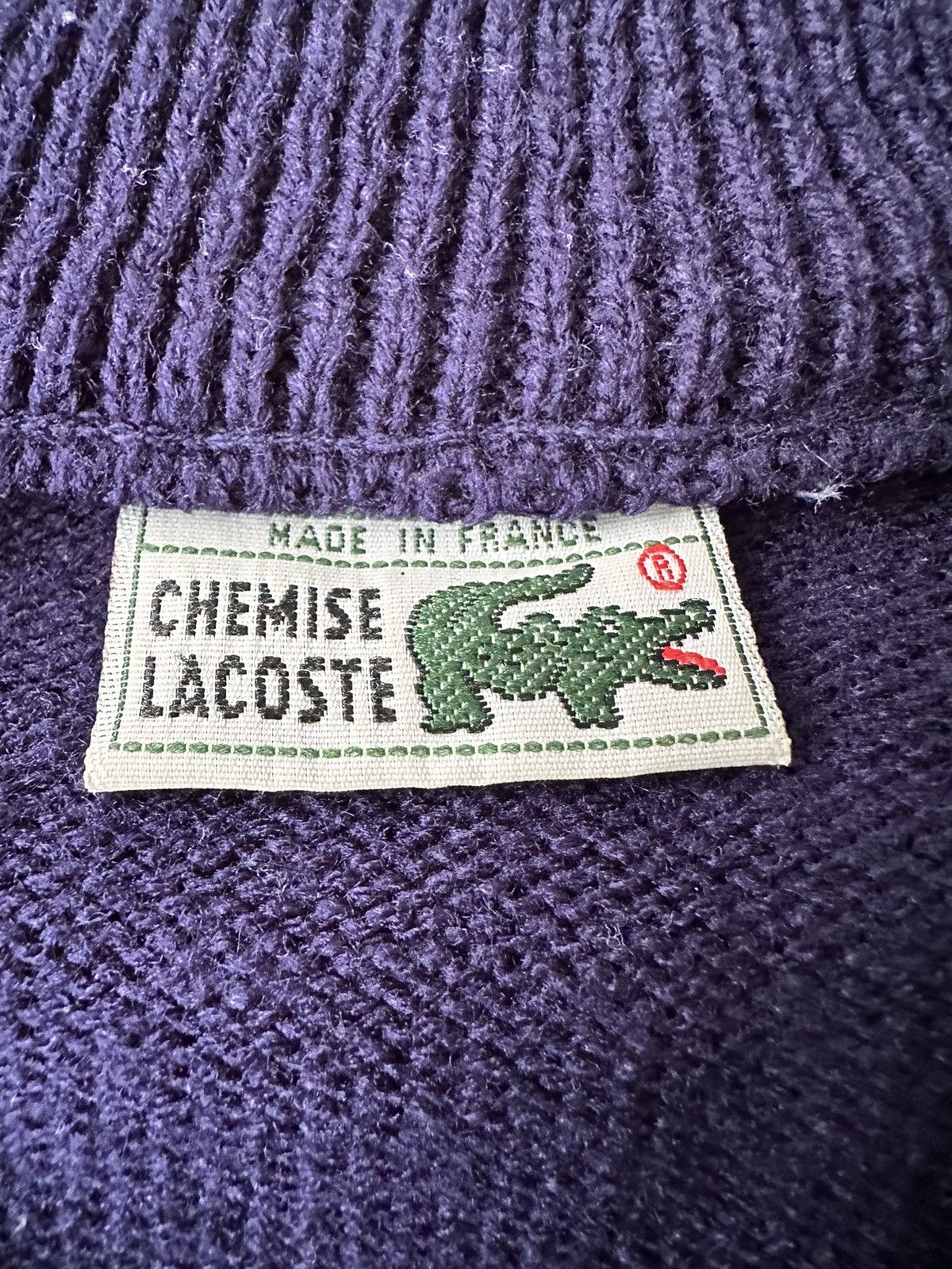 Lacoste × Vintage Vintage Lacoste V-Neck Sweater Size US L / EU 52-54 / 3 - 6 Thumbnail
