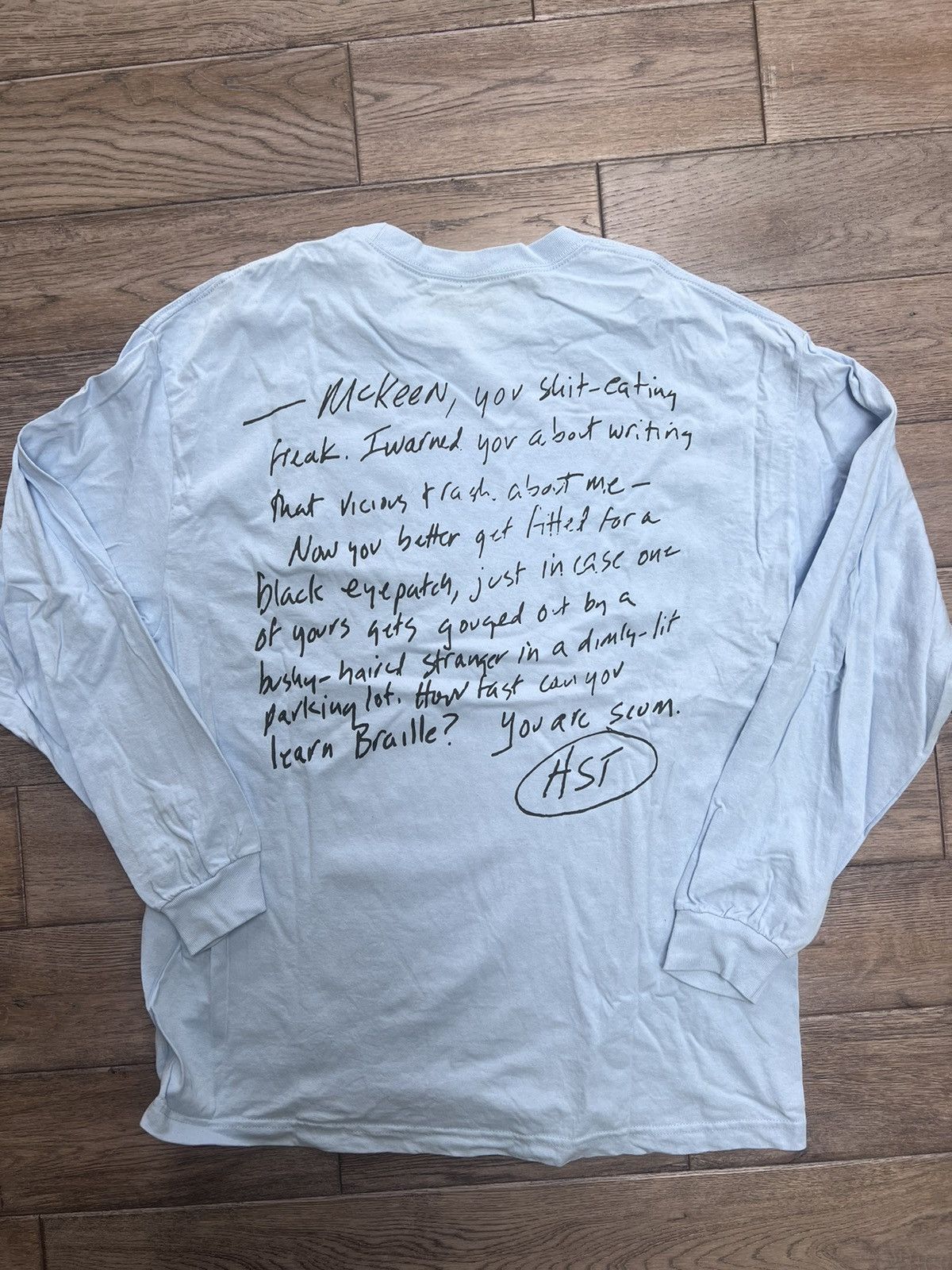 Designer × Pleasures Pleasures ‘Angry Note’ Longsleeve Size US XL / EU 56 / 4 - 3 Thumbnail