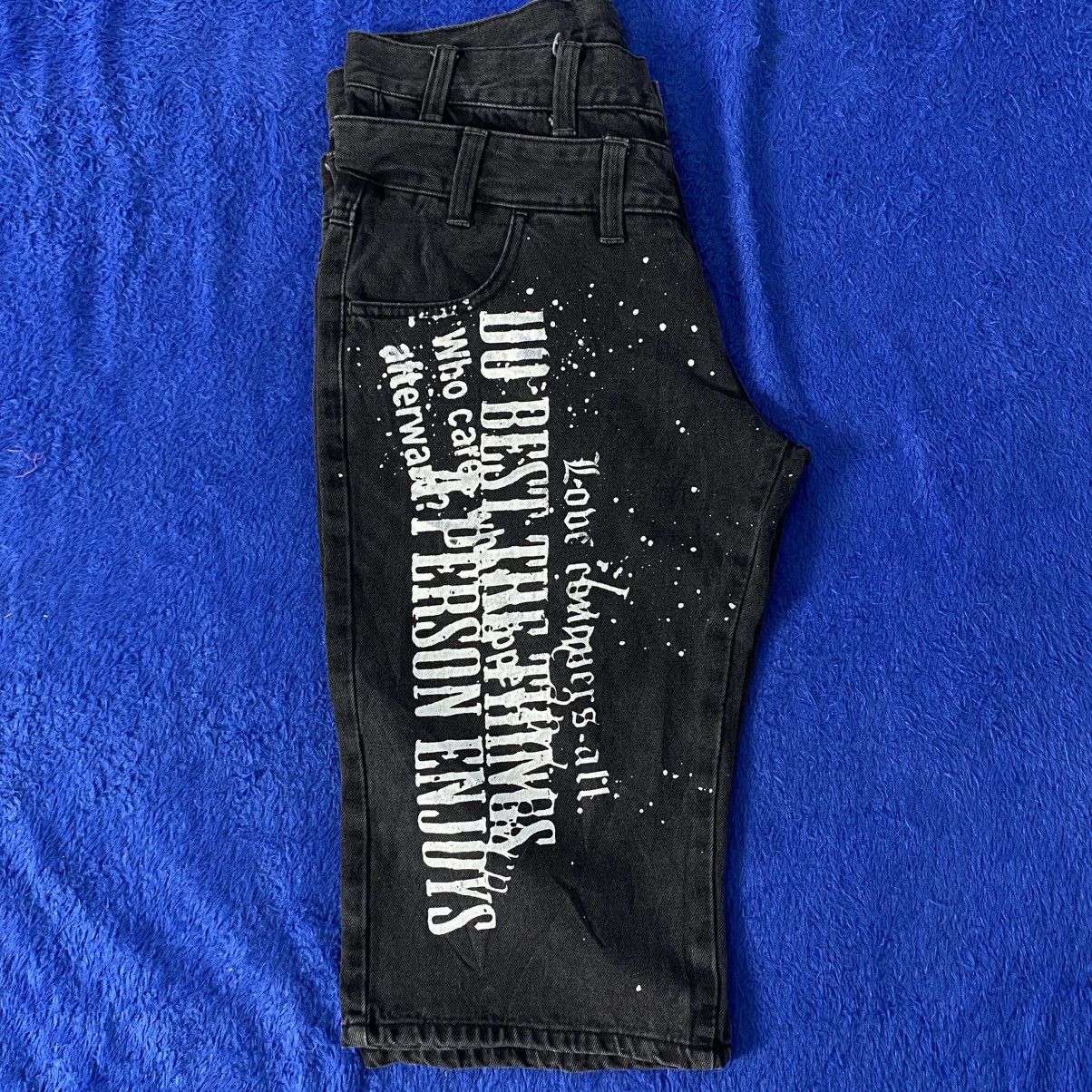 Japanese Brand Y2k style baggy denim short pants Size US 34 / EU 50 - 3 Thumbnail
