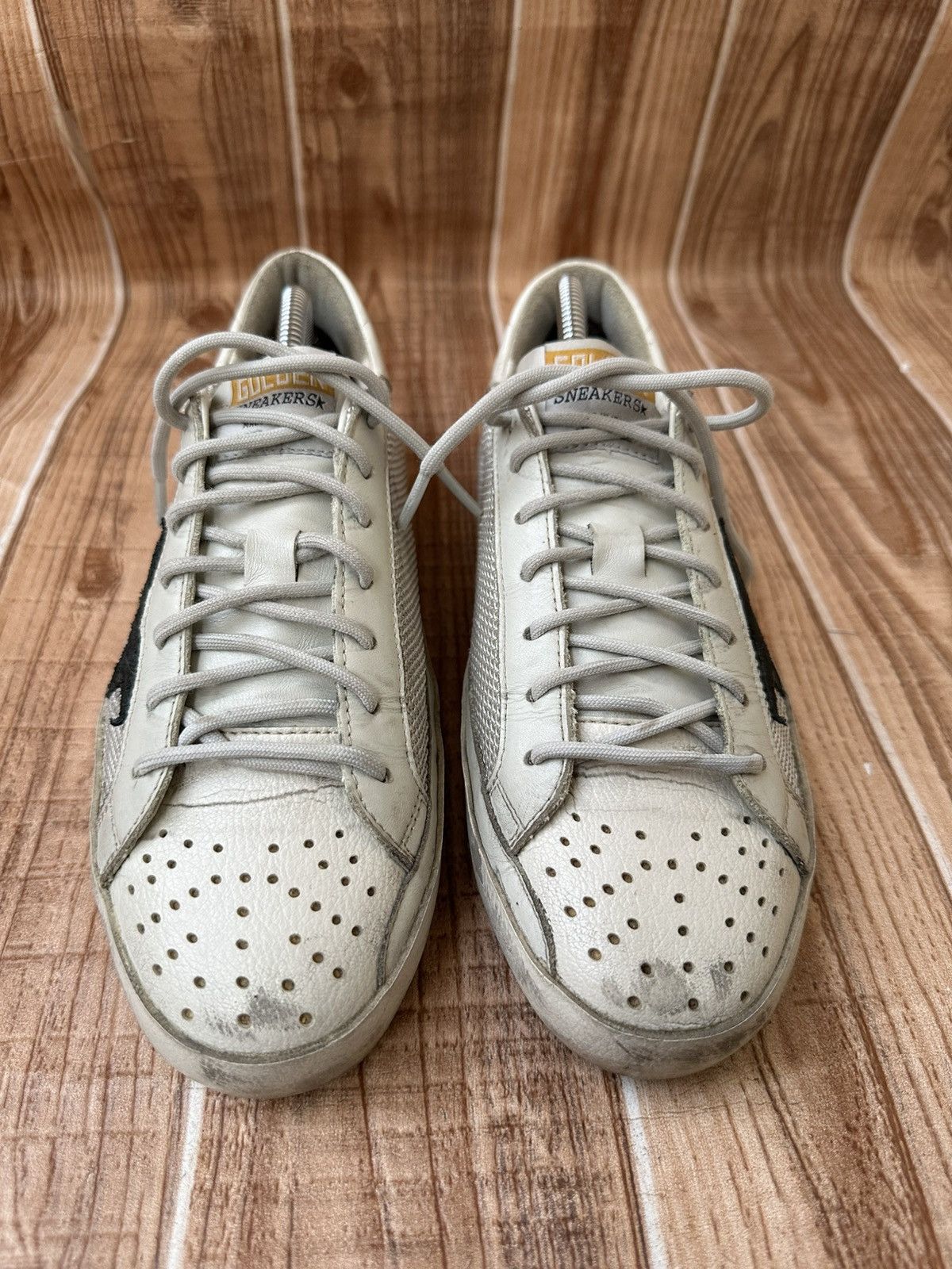 Golden Goose Golden Goose Superstar White Mesh GGDB Lowtops Size US 9 / EU 42 - 3 Thumbnail