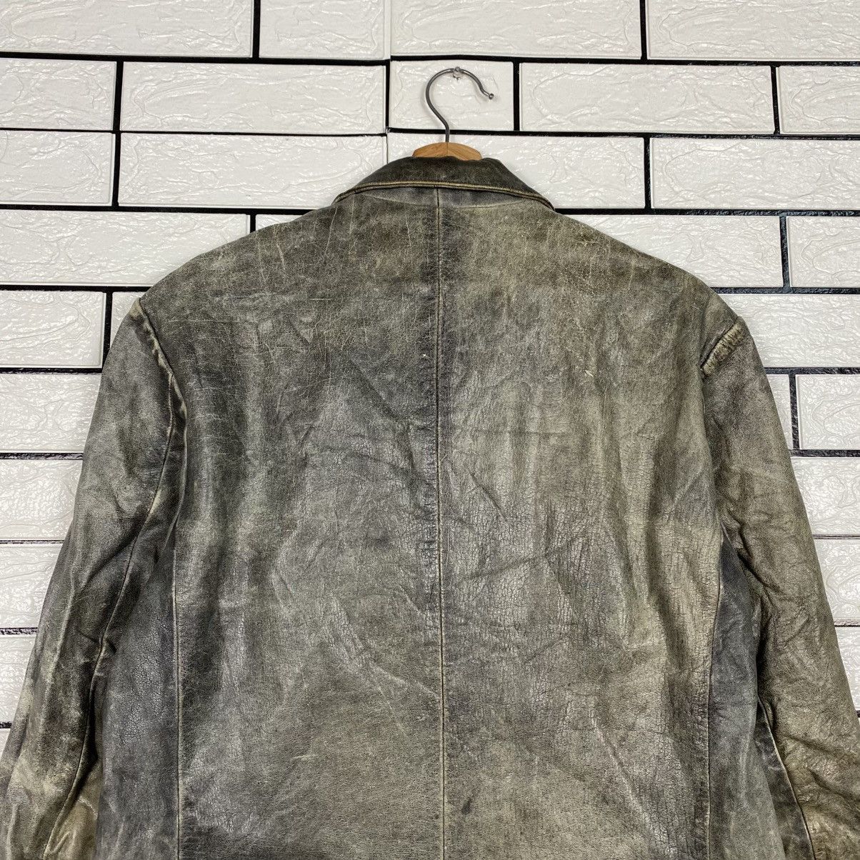 Japanese Brand 📌Vintage Genuine Leather Jacket Proud Label Issey Miyake Size US L / EU 52-54 / 3 - 10 Thumbnail