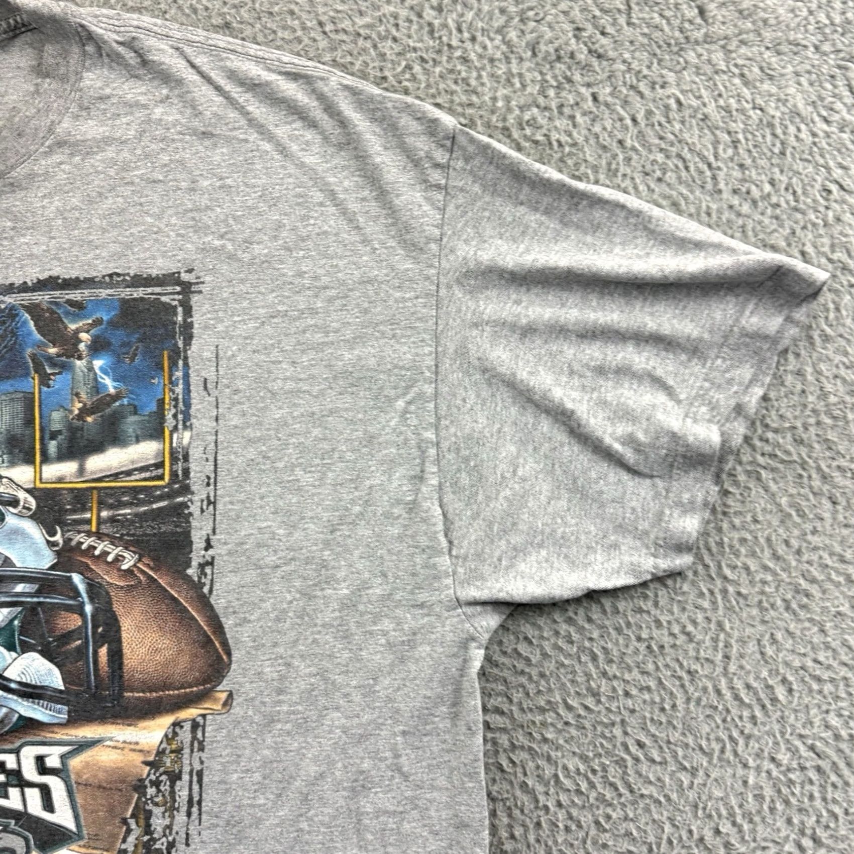 NFL VINTAGE NFL Philadelphia Eagles Shirt Mens 2XL Gray Short Sleeve T-Shirt Football Fans 90s Mens Size US XXL / EU 58 / 5 - 5 Thumbnail