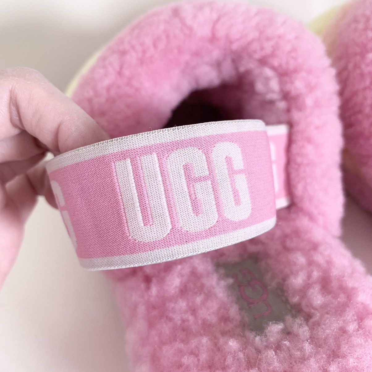 Ugg Ugh shearling pastel pink popsicle slides Size US 7 / IT 37 - 14 Thumbnail