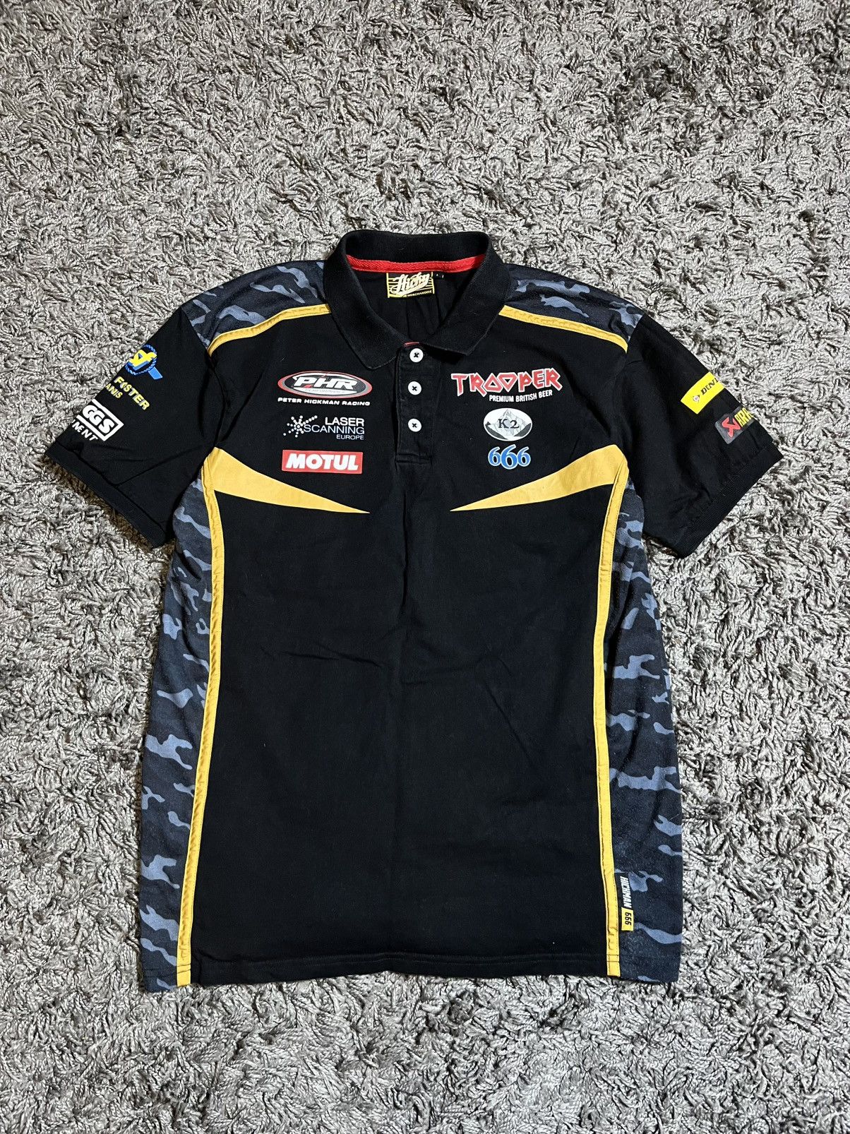 Iron Maiden IRON MAIDEN 666 TROOPER RACING COTTON POLO T-SHIRT Size US L / EU 52-54 / 3 - 1 Thumbnail