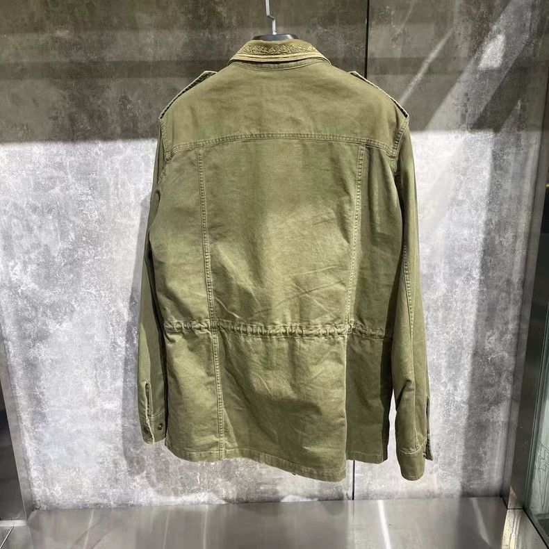 Saint Laurent Paris Saint Laurent Paris Saint Laurent Military Green Jacket wi Size US M / EU 48-50 / 2 - 2 Thumbnail