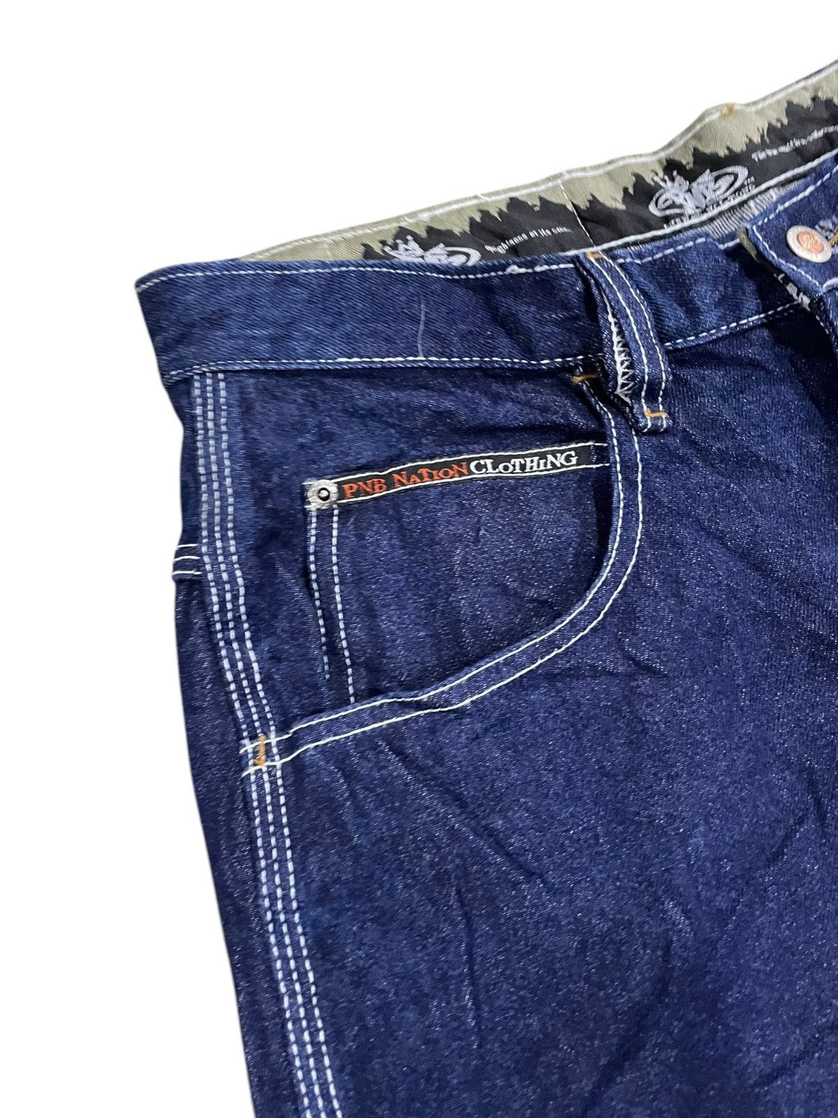 Chance The Rapper × Shorty's Skateboards Streetwear Baggy PNB Nation Rapper Jeans Size US 34 / EU 50 - 3 Thumbnail