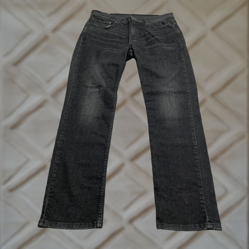 Levi's VINTAGE? No — Levi's 511 Denim Jeans Men 36x32 Black Straight Leg Denim Cotton Casual 511 City USA Classic Mens Size US 36 / EU 52 - 1 Thumbnail