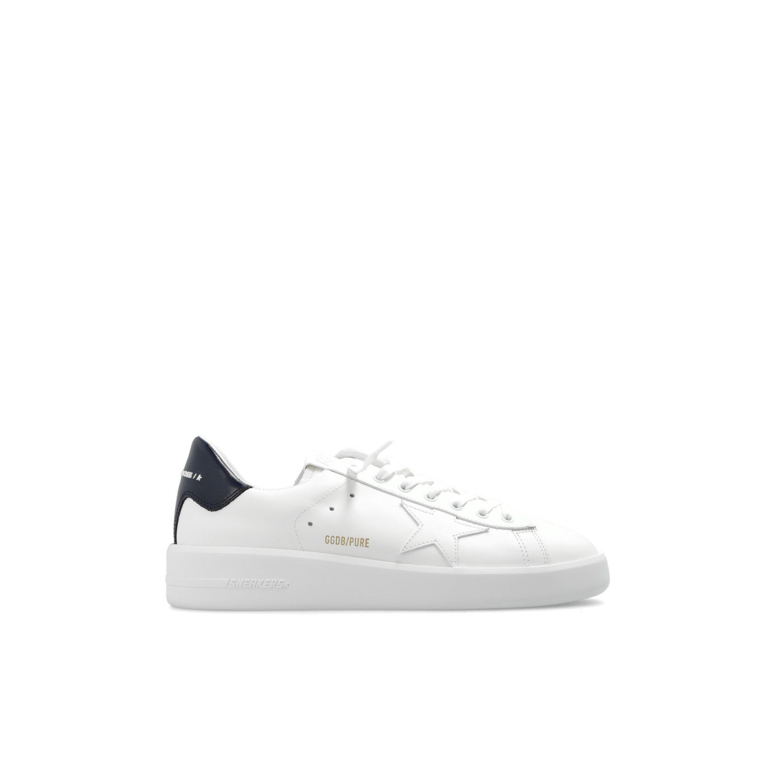 GOLDEN GOOSE Purestar White/Blue Men's Leather Sneakers New