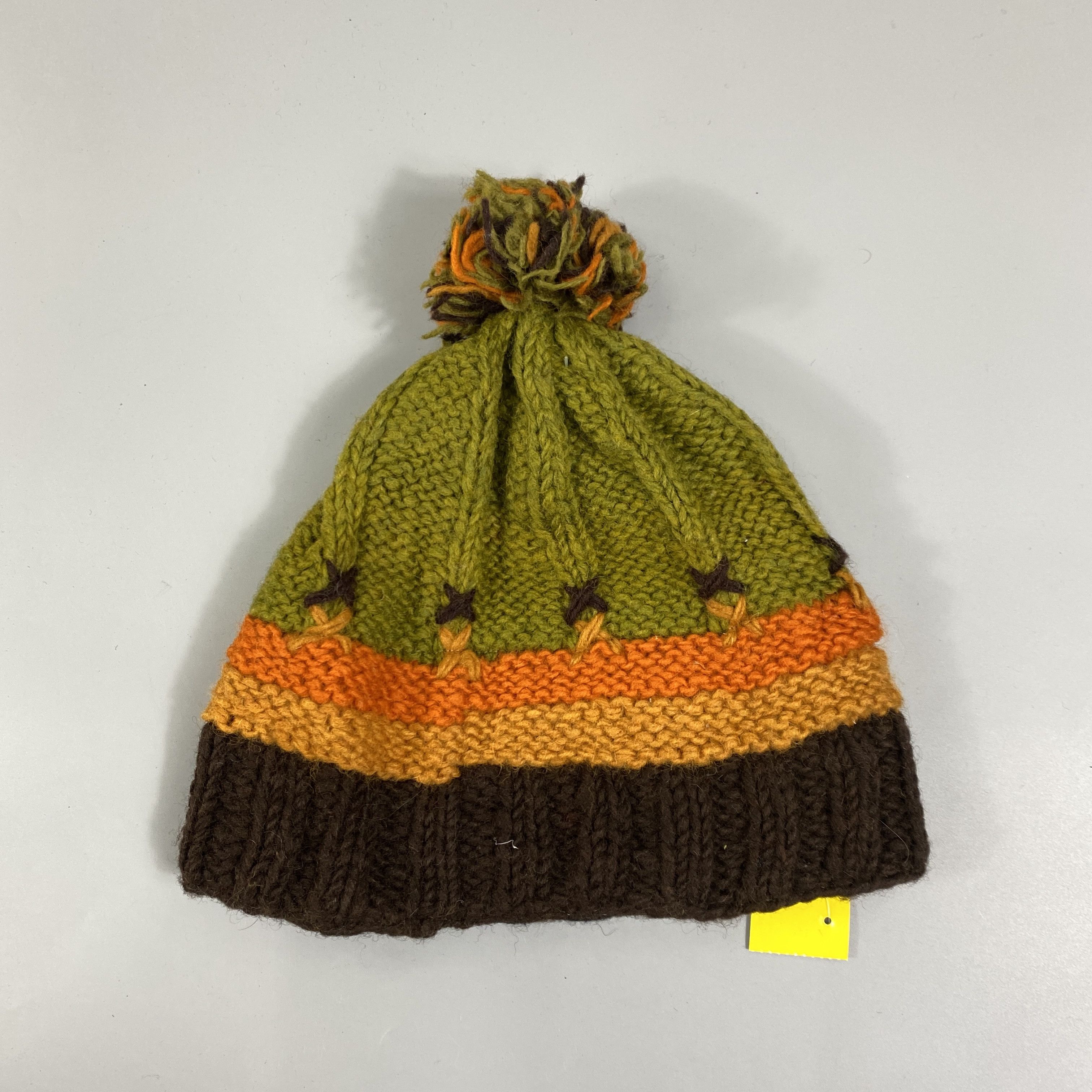 Japanese Brand Knit Four Layer Color Beanie Hats -BN1149 Size ONE SIZE - 7 Thumbnail