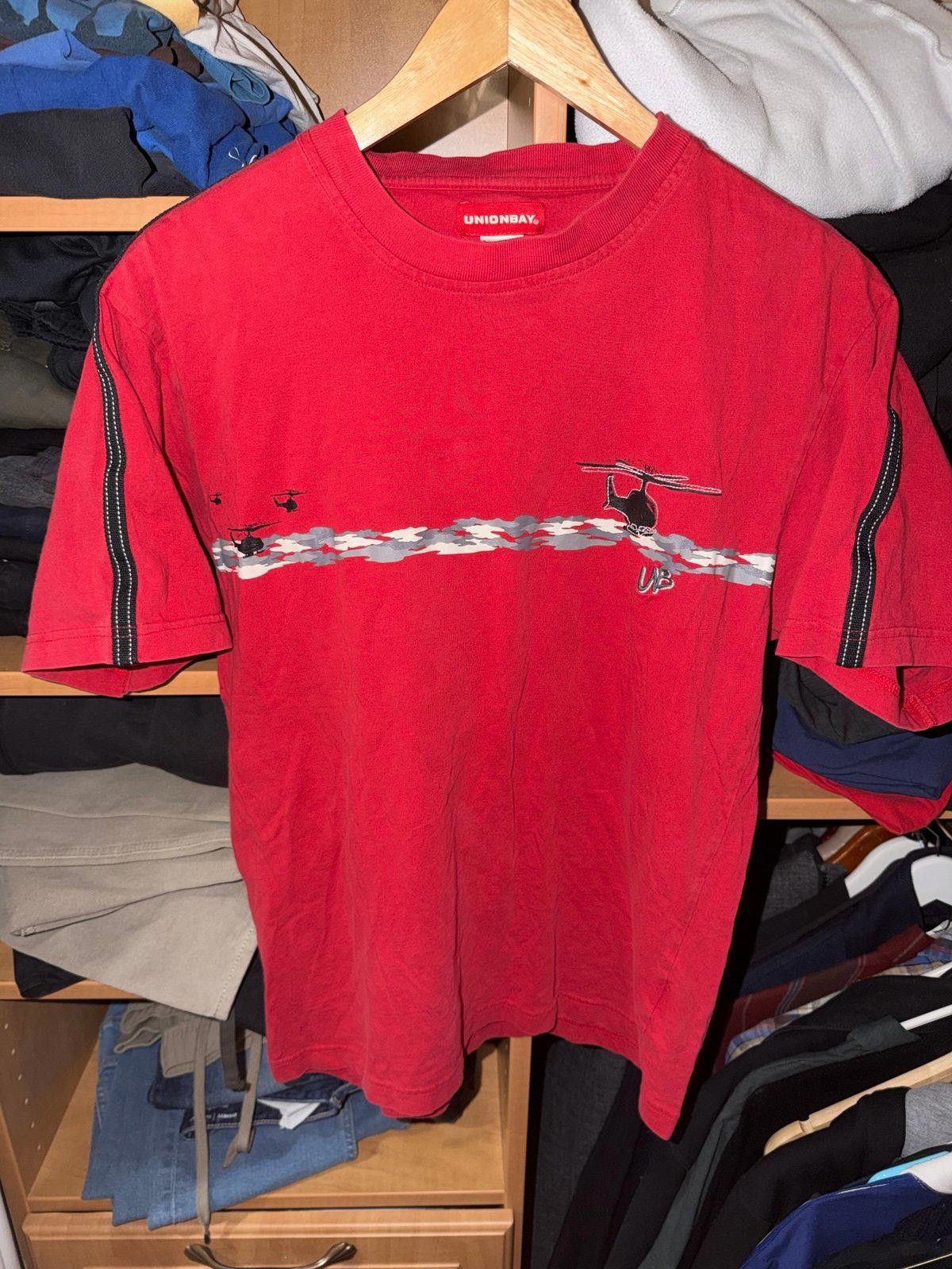 UNIONBAY UNIONBAY Helicopter Stitch T-Shirt Mens LG Y2K Rare 90s Size US L / EU 52-54 / 3 - 1 Thumbnail