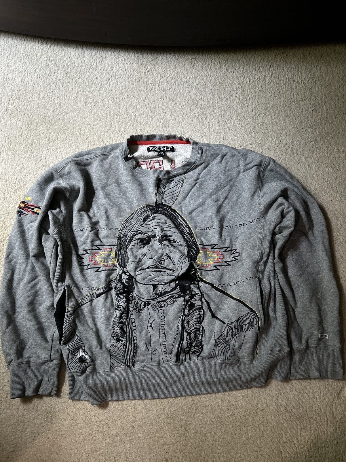 10 Deep 10 DEEP Sweatshirt - Native American Chief Size US XXL / EU 58 / 5 - 1 Thumbnail