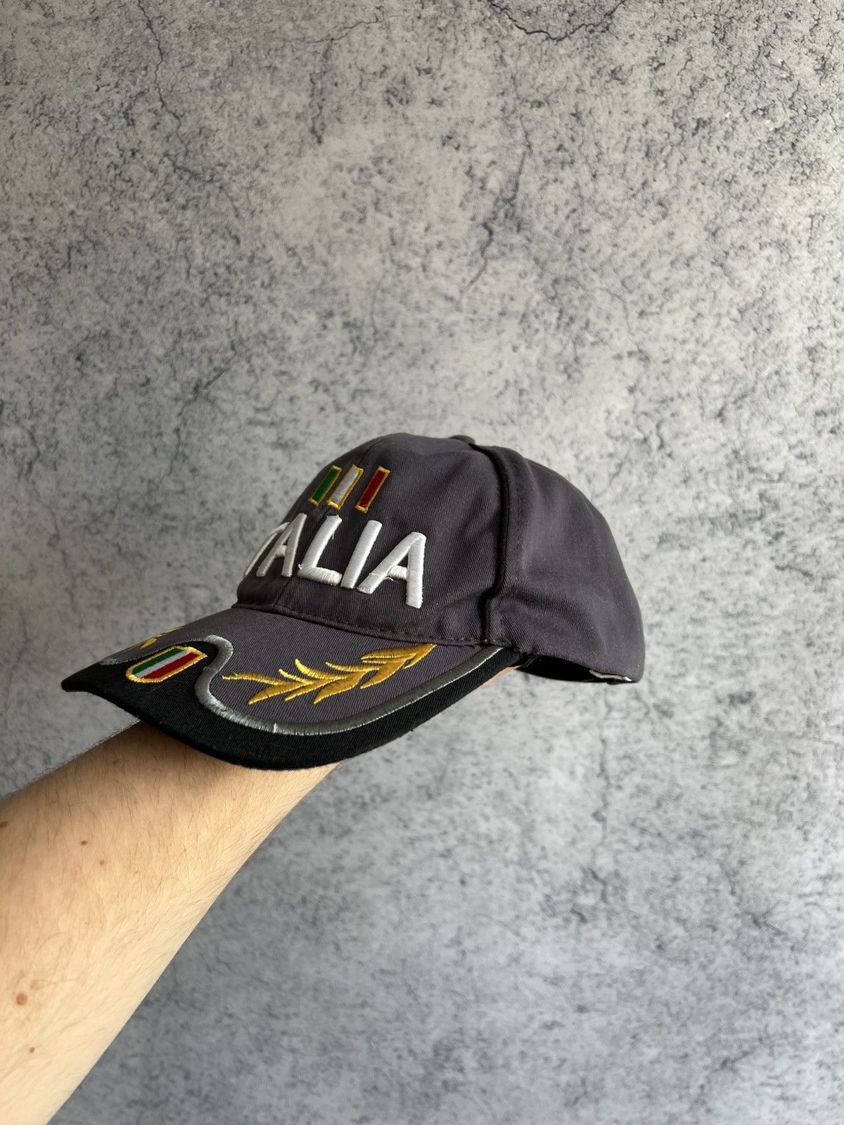 Vintage Y2K Italia Cap Mens One Size Embroidered Logo Hype Size ONE SIZE - 9 Thumbnail