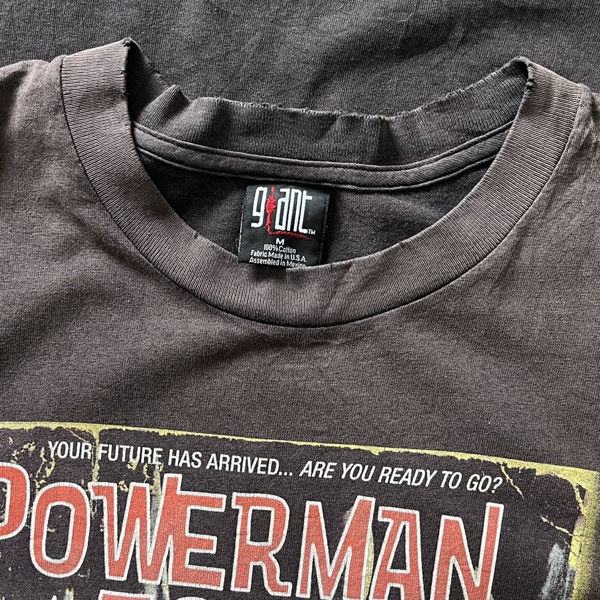 Band Tees × Vintage Distressed Faded Black Powerman 5000 TShirt Copyright 1999 Size US M / EU 48-50 / 2 - 19 Thumbnail