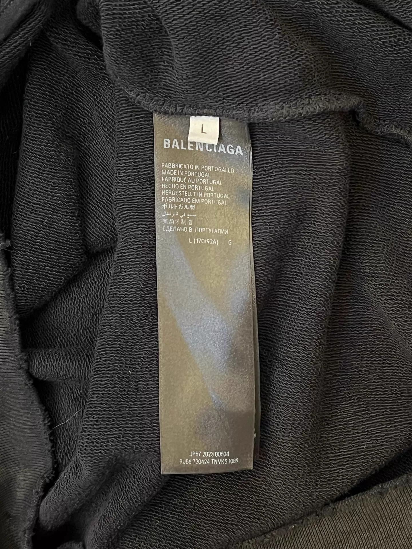 Balenciaga Balenciaga 23SS Tape Cola Mud-Dyed Zip Hoodie L Size US L / EU 52-54 / 3 - 4 Thumbnail