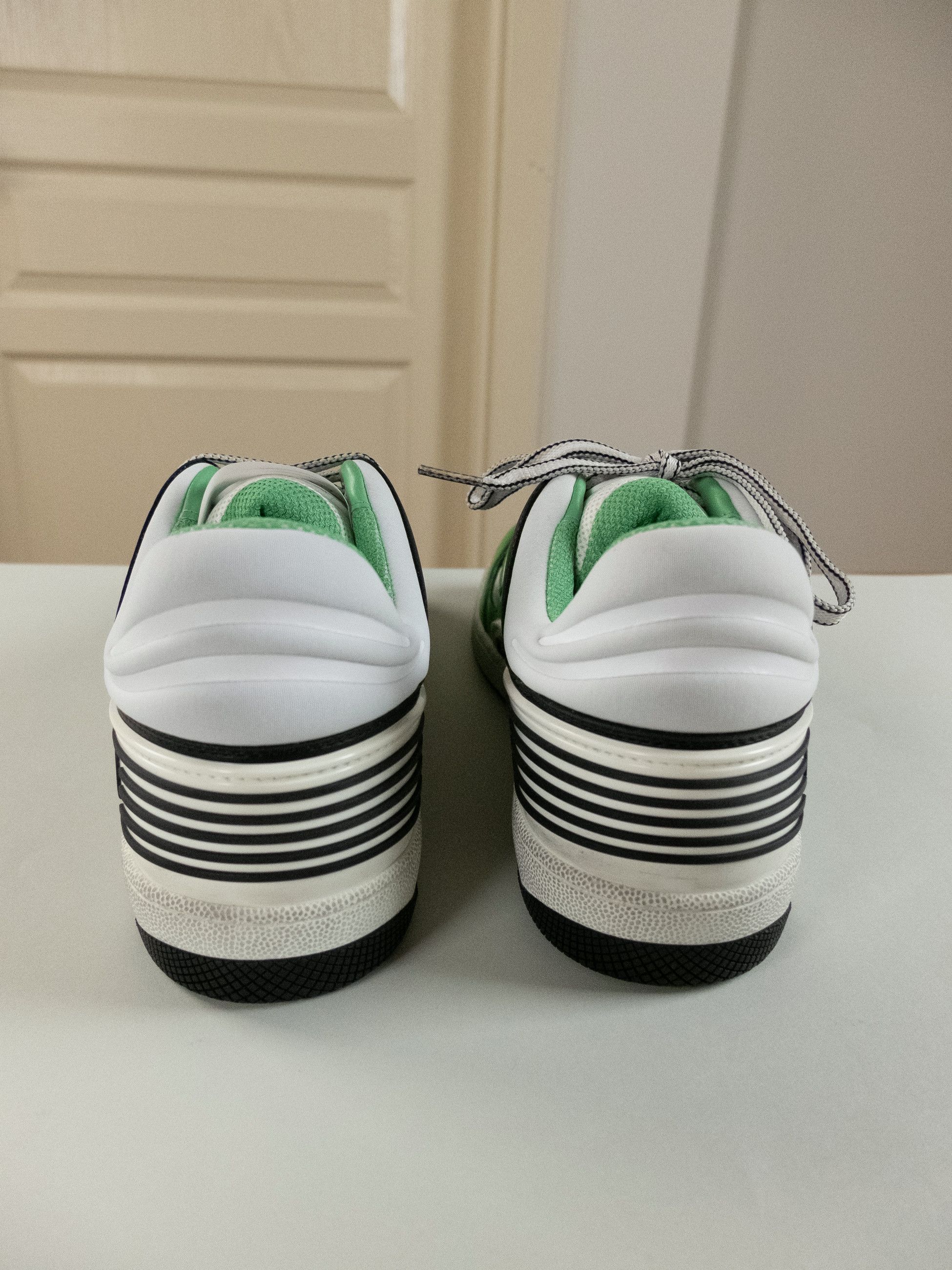 Gucci GUCCI Basket Green Demetra white green low top sneakers 9 Size US 9 / EU 42 - 9 Thumbnail
