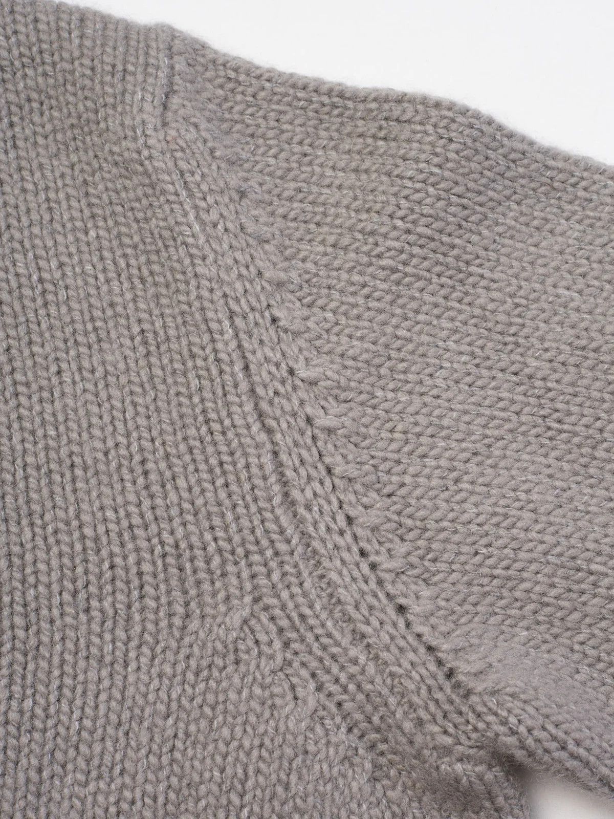 Fedeli FEDELI Gray Cashmere-Virgin Wool Knit Heavy Cardigan Sweater Size US M / EU 48-50 / 2 - 7 Thumbnail