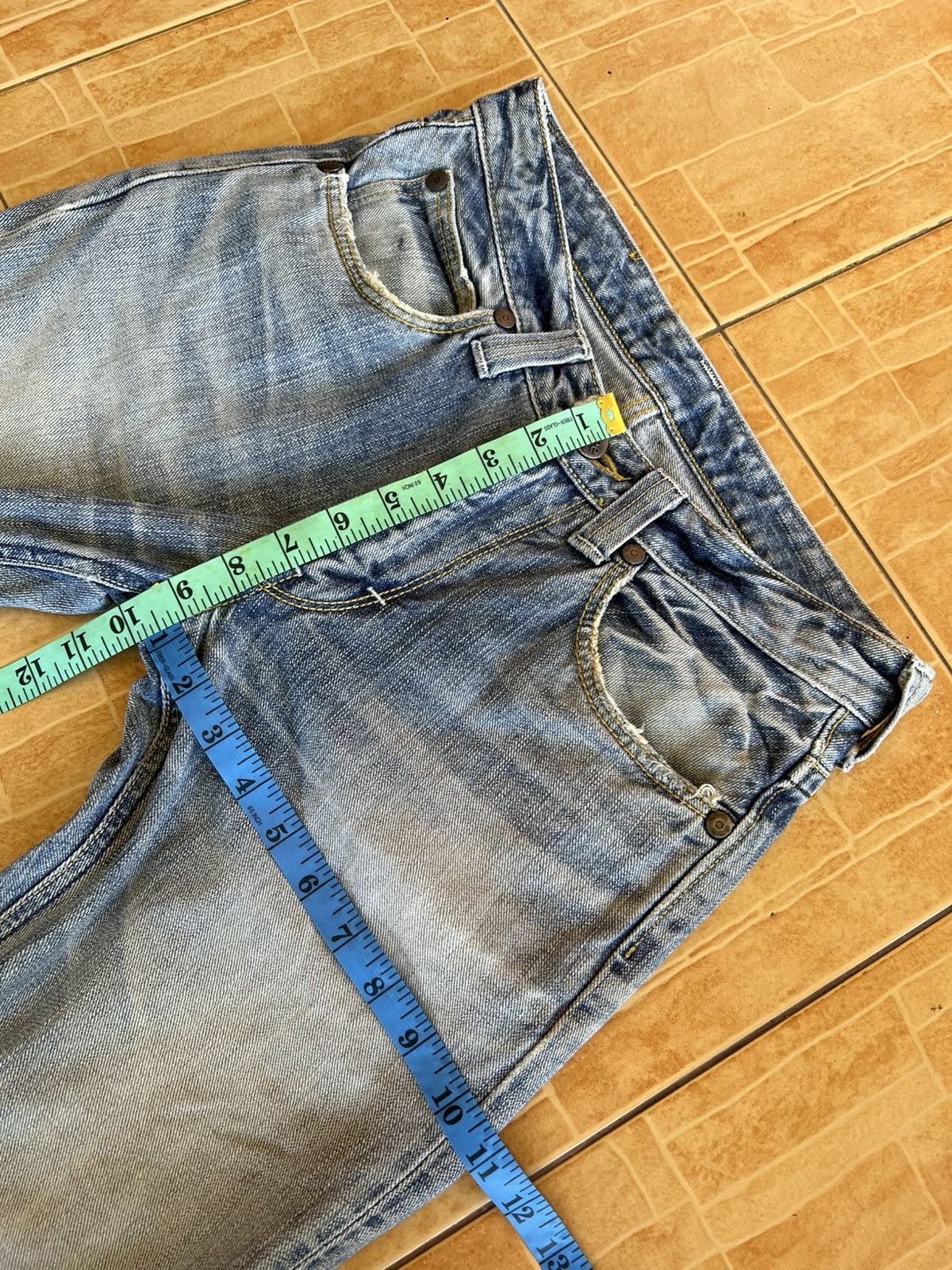 Lee Vintage Lee Riders Distress Jean Size US 29 - 5 Thumbnail