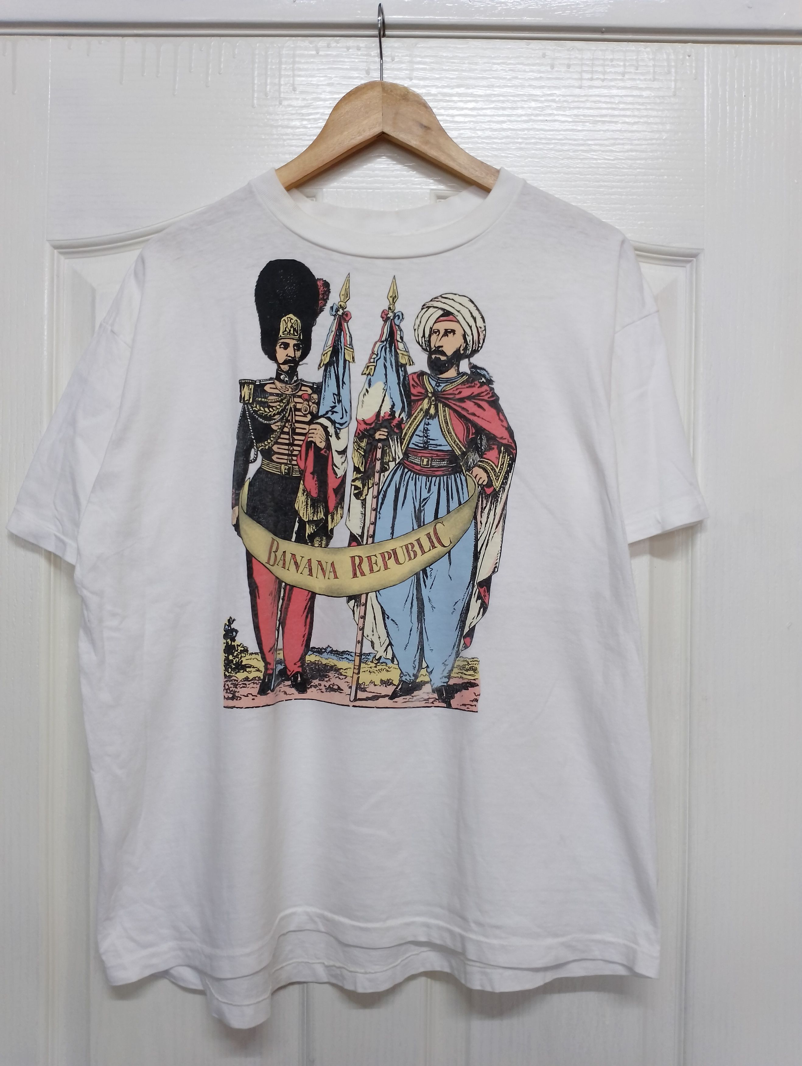 Vintage Vintage Banana Republic War Soldier Doubleside Print Size US XL / EU 56 / 4 - 6 Thumbnail