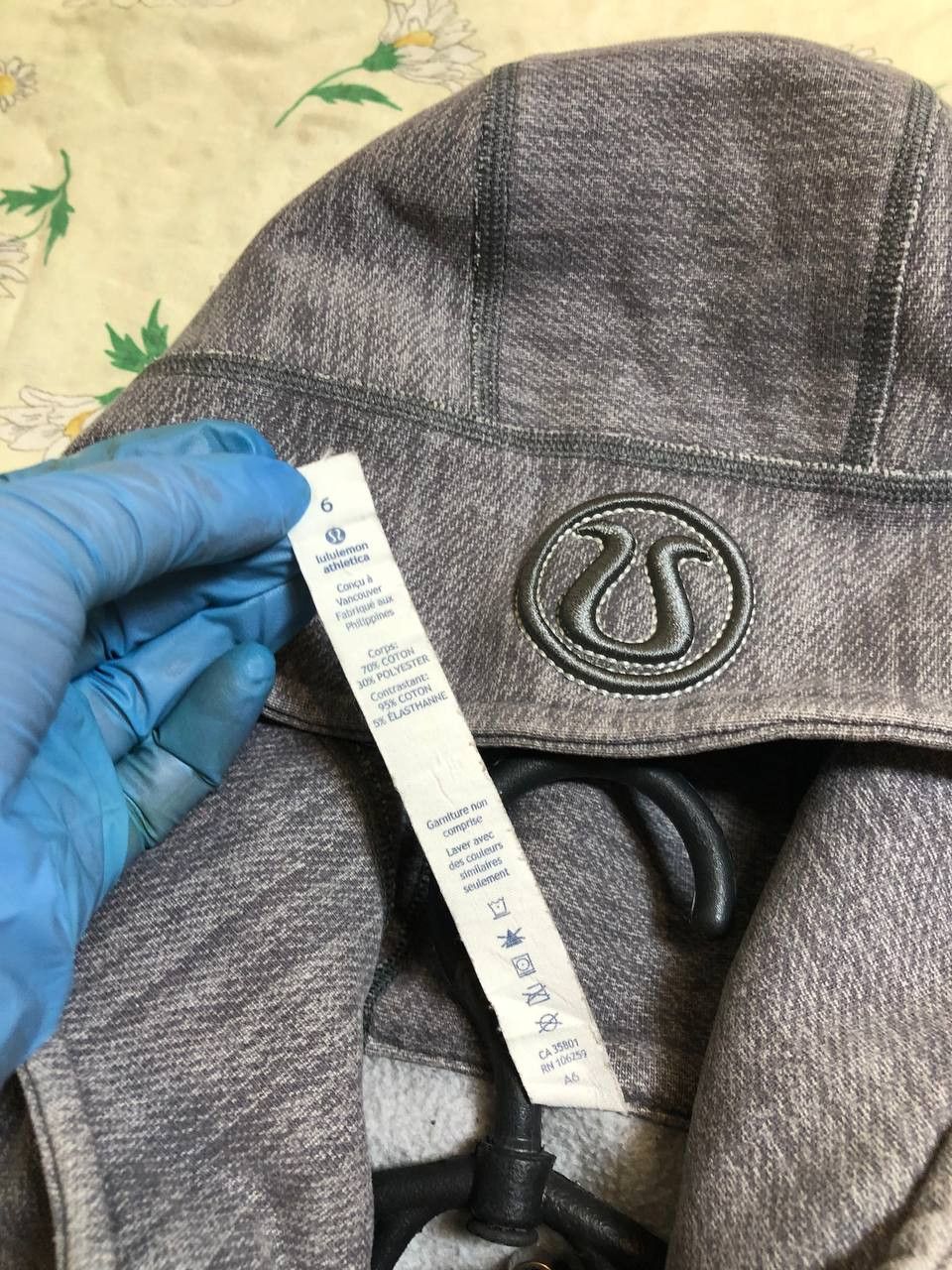 Lululemon Lululemon Gray & Black Scuba Full Zip Hooded Hoodie Size M / US 6-8 / IT 42-44 - 3 Thumbnail