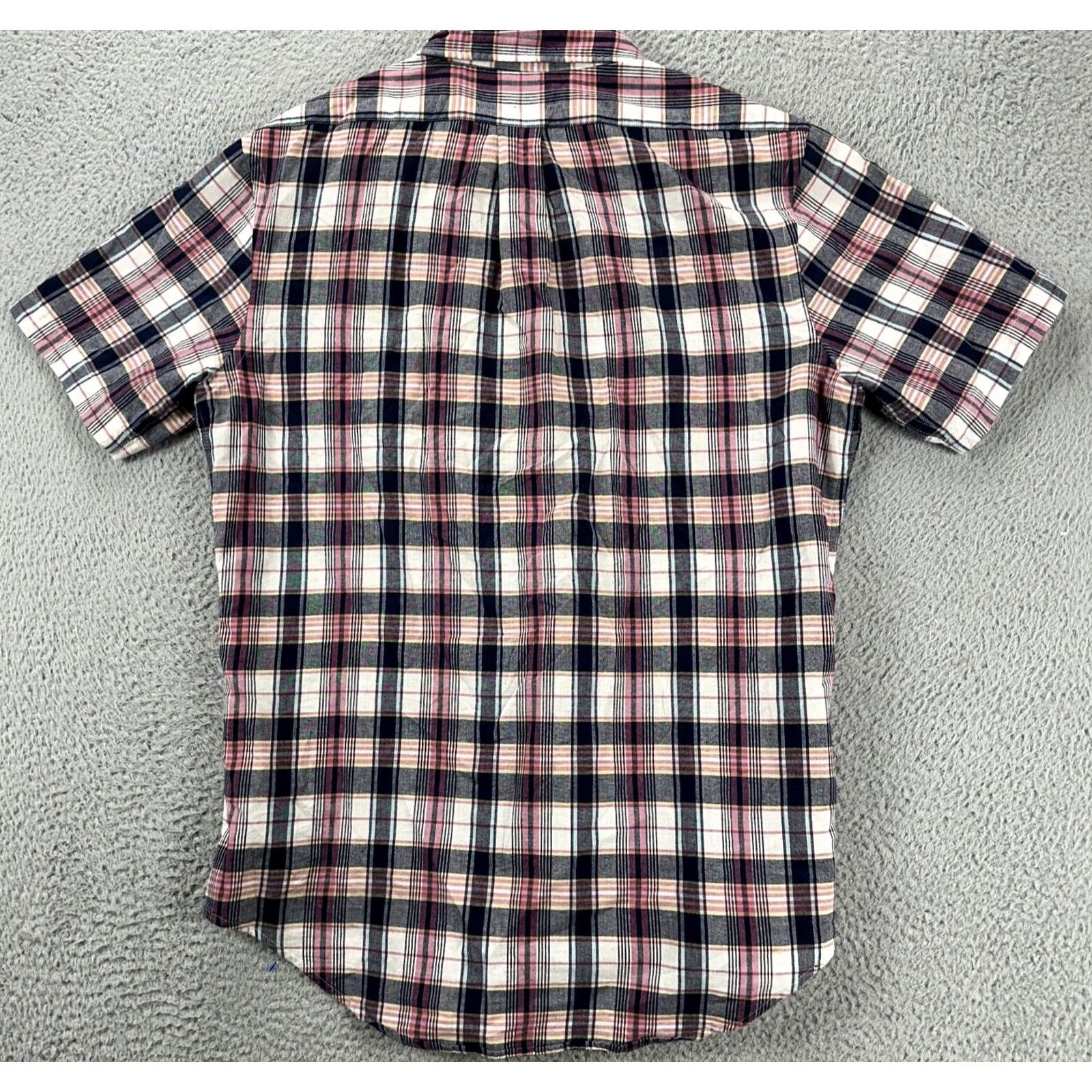 Brooks Brothers VINTAGE Brooks Brothers Shirt Mens Regular Button-Down Plaid 1818 Pink Grey Cotton M Size US M / EU 48-50 / 2 - 3 Thumbnail