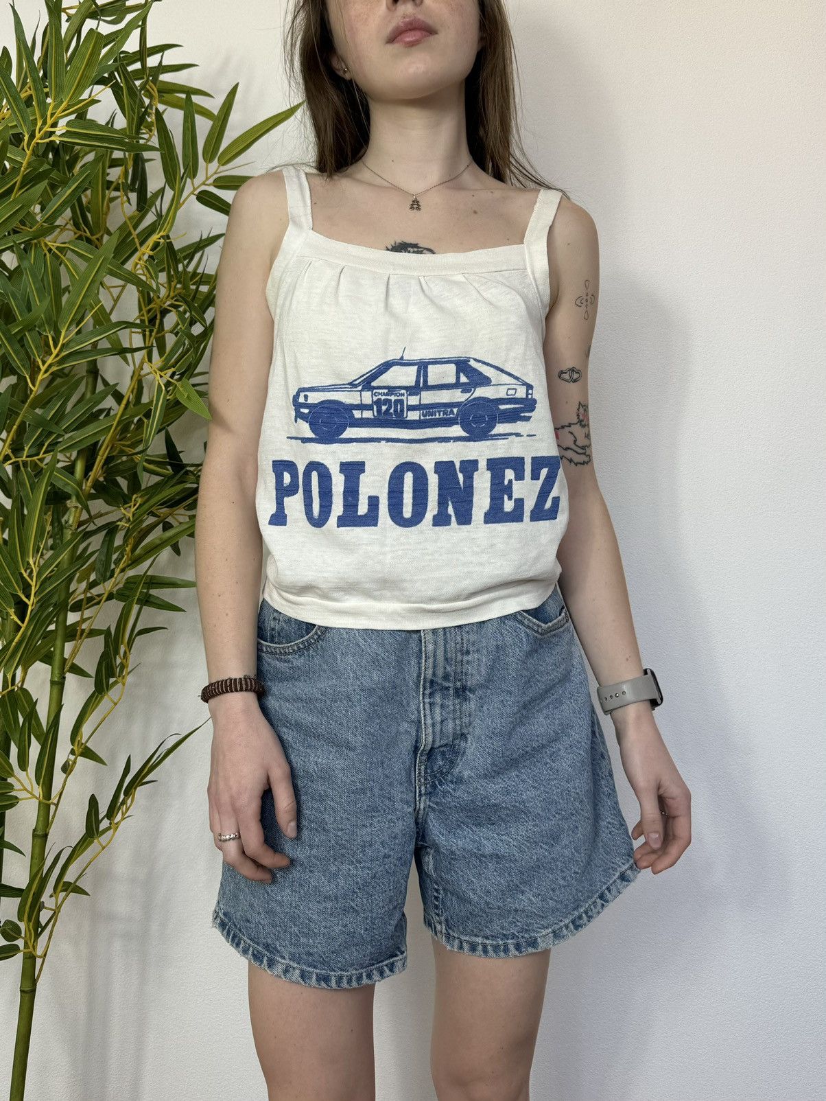 Vintage VINTAGE POLISH FSO POLONEZ CAR TIE TANK TOP Size M / US 6-8 / IT 42-44 - 2 Thumbnail