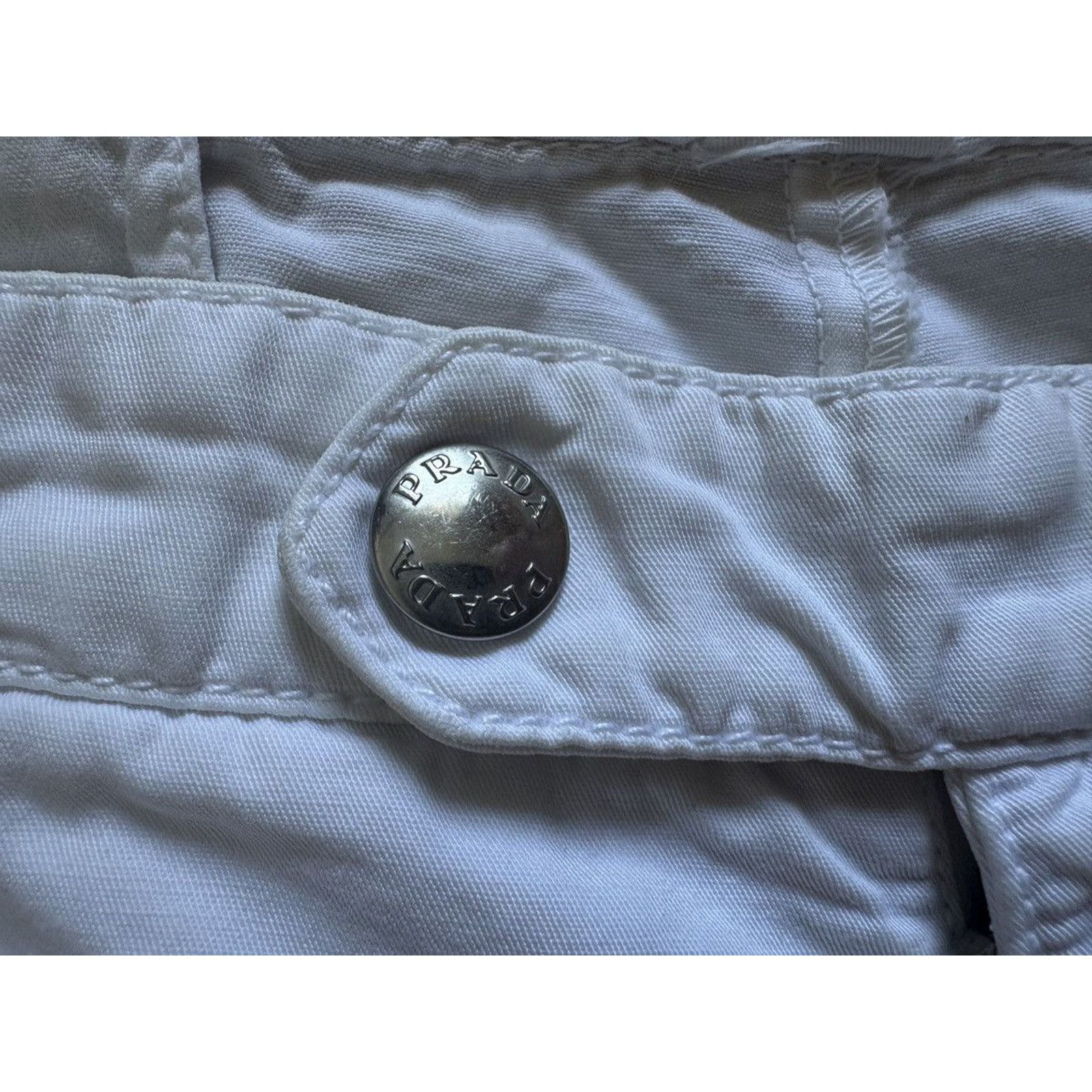Prada Prada Milano Vintage 2007 Cotton Linen Cargo Shorts Size US 33 - 4 Thumbnail