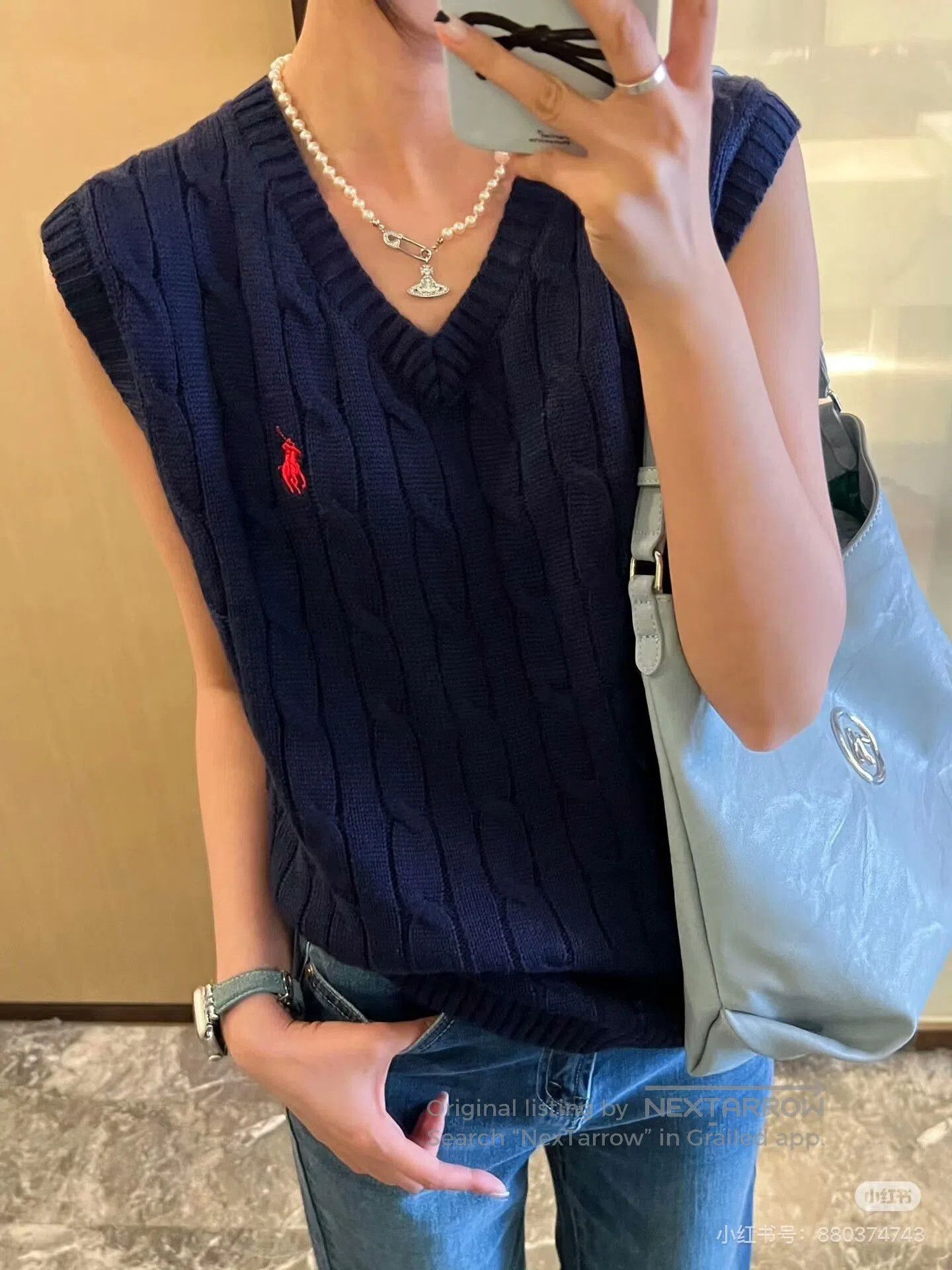 Polo Ralph Lauren Polo Ralph Lauren Cable Knit Vest. Size US L / EU 52-54 / 3 - 6 Thumbnail