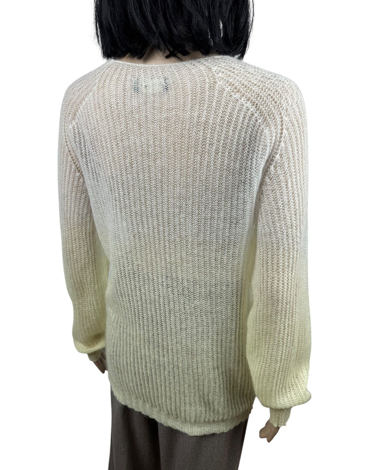 Roberto Collina Roberto Collina Transparent Gradient Sweater Wool-Mohair Size M / US 6-8 / IT 42-44 - 7 Thumbnail