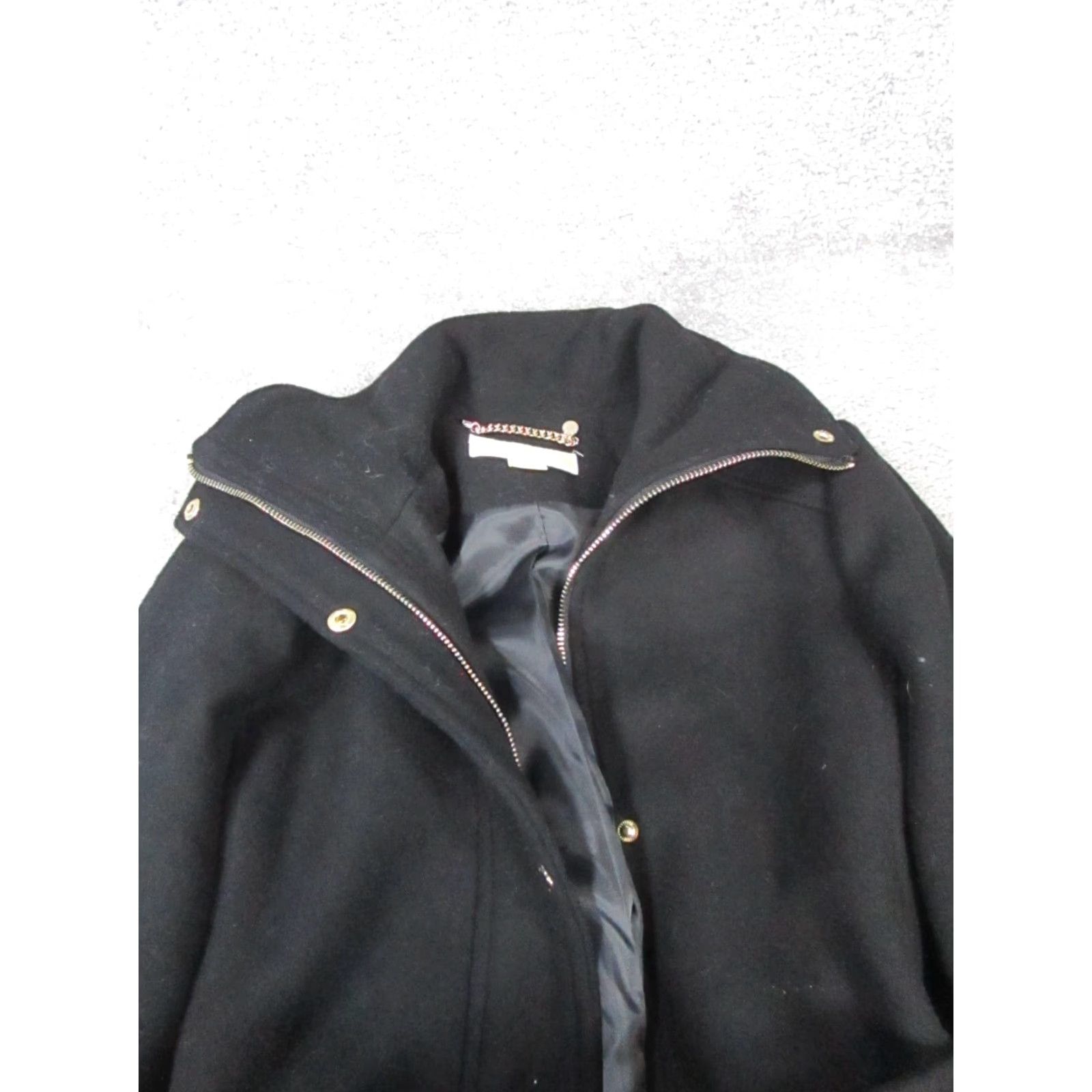 Michael Kors Micahel Kors Over Coat Womens 2XS Black Wool Blend Zip Long Sleeve Long Coat Mens? Womens? Size XXS / US 00 / IT 34 - 2 Thumbnail