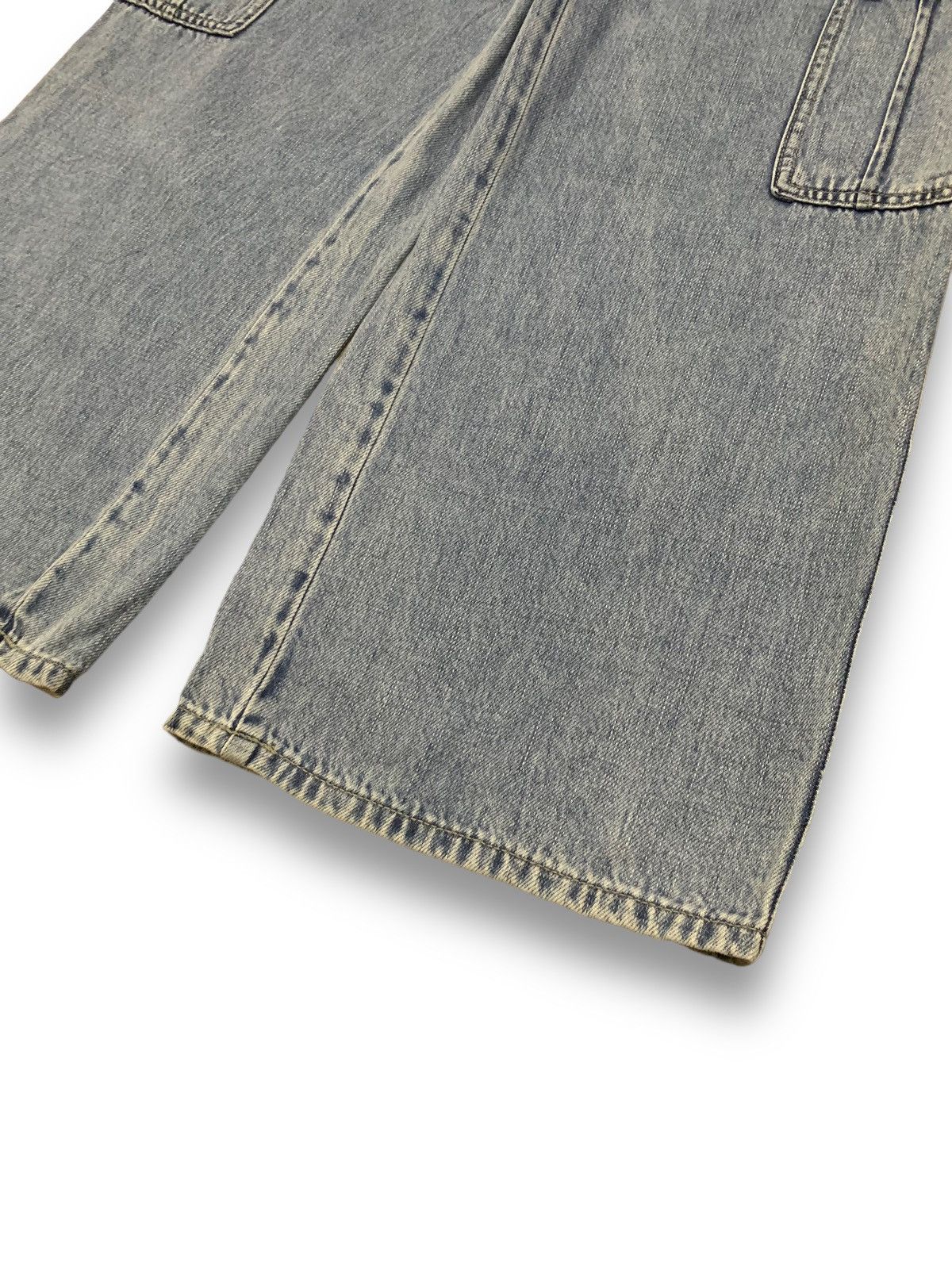 GU × Japanese Brand × Jun Takahashi Vintage Japanese Brand GU Baggy Fatigue Cargo Jeans Size US 30 / EU 46 - 11 Thumbnail