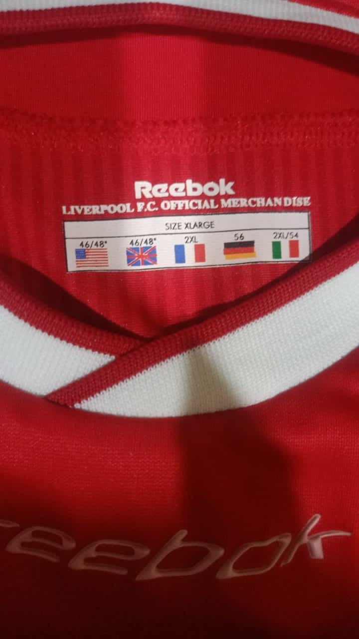 Vintage Vintage Liverpool 2002/2003 Home Jersey Size US XL / EU 56 / 4 - 3 Thumbnail
